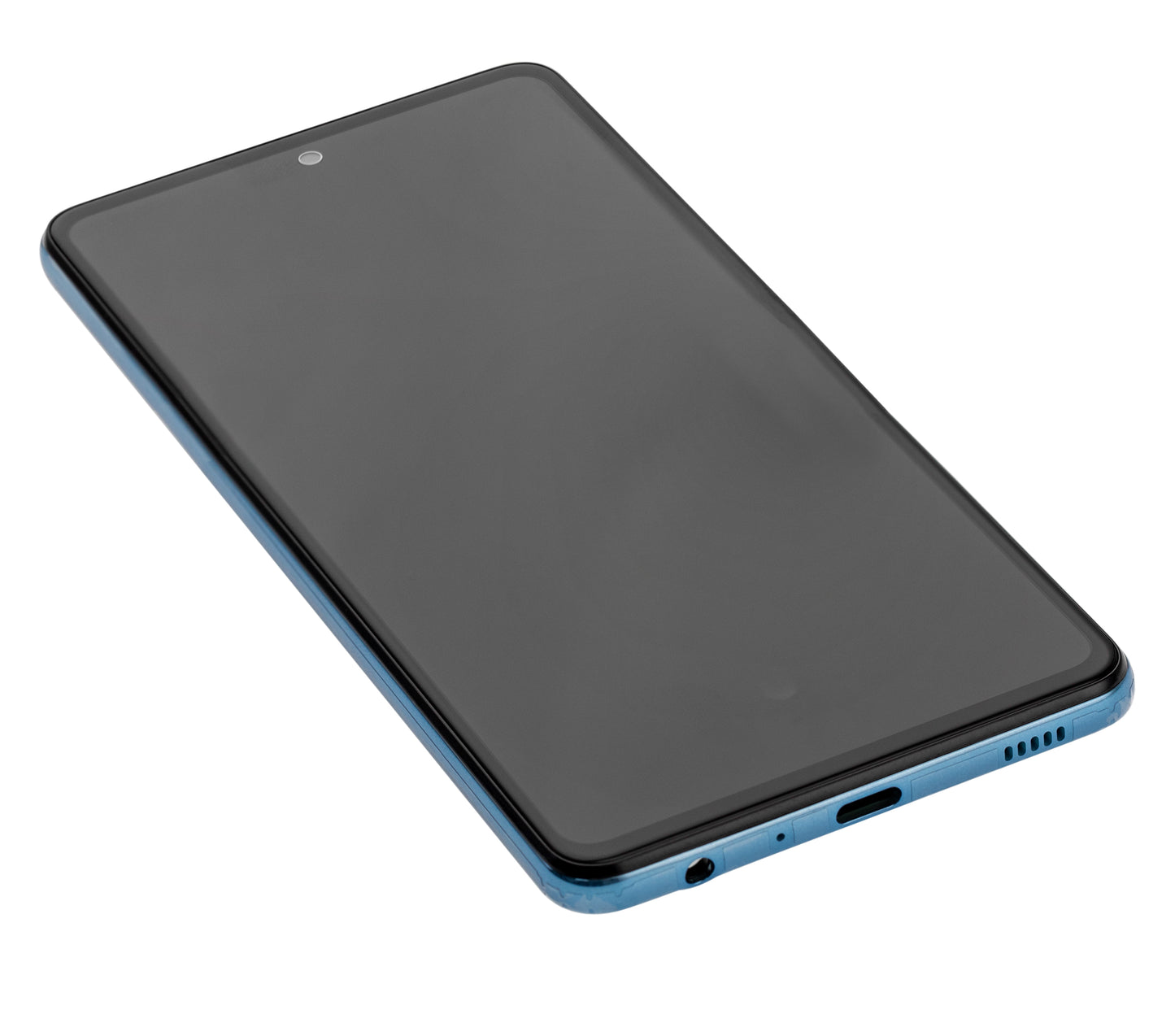 OLED Assembly With Frame For Samsung A72 (A725 / 2021) (Service Pack) (Awesome Blue)