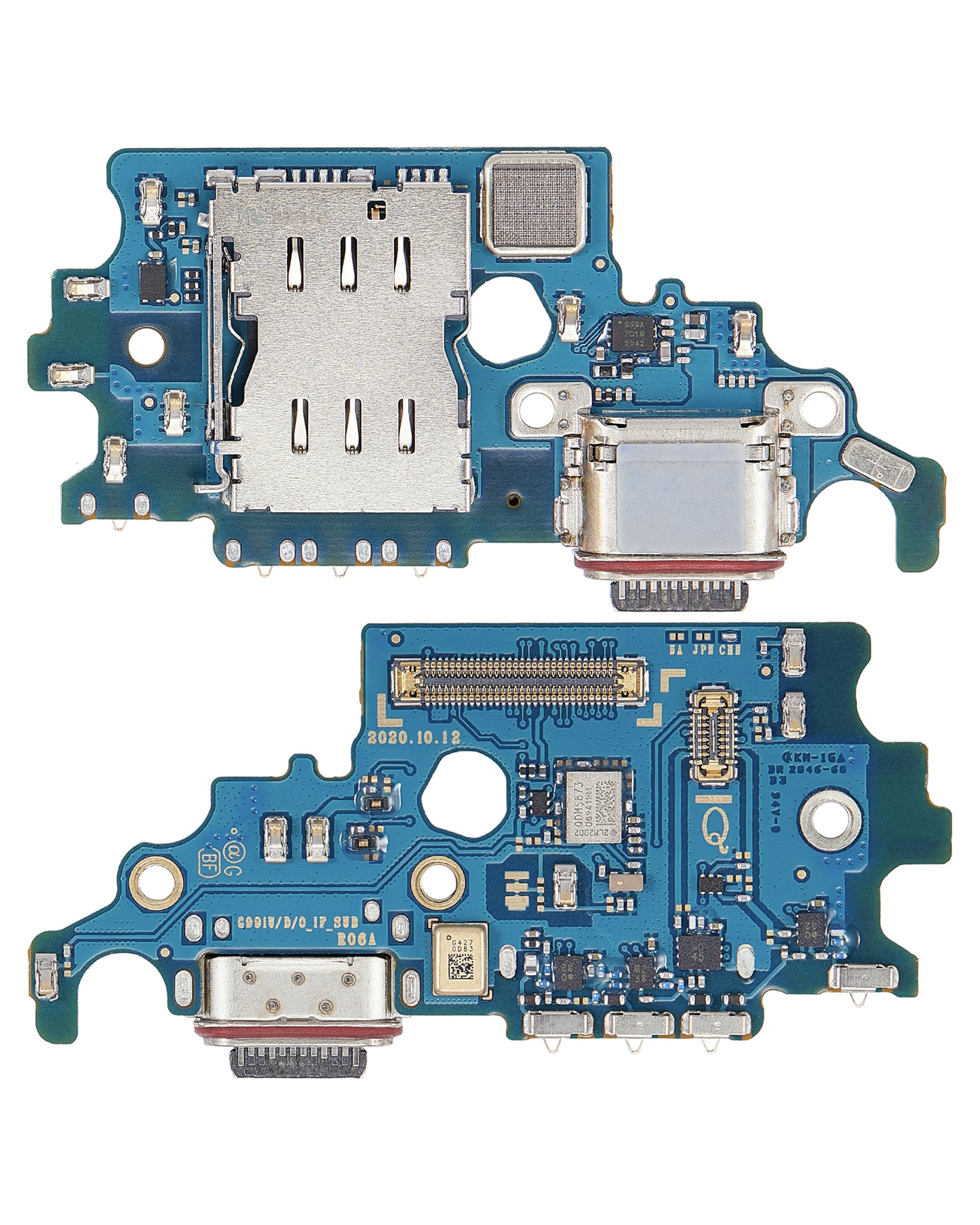 Charging Port Board With Sim Card Reader For Samsung Galaxy S21 5G (G9910) (Asia Version) (Premium)