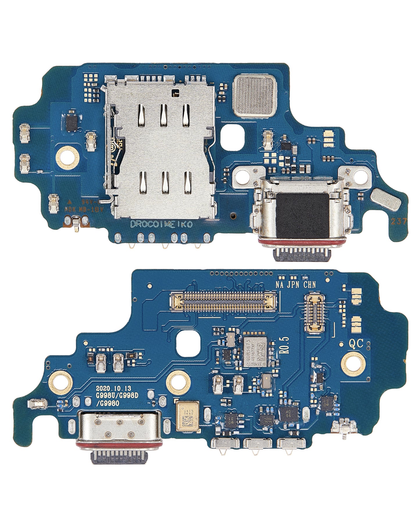 Charging Port Board With Sim Card Reader For Samsung Galaxy S21 Ultra 5G (G9980) (Asia Version) (Premium)