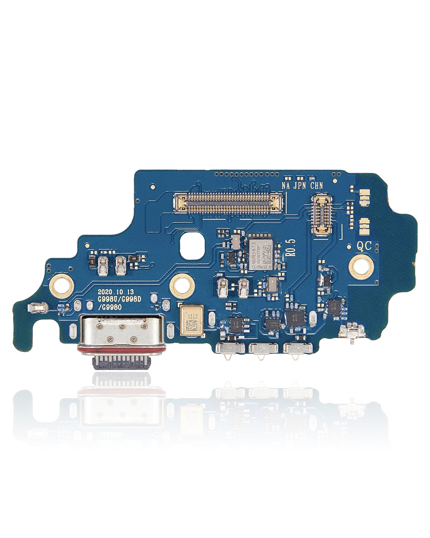 Charging Port Board With Sim Card Reader For Samsung Galaxy S21 Ultra 5G (G9980) (Asia Version) (Premium)