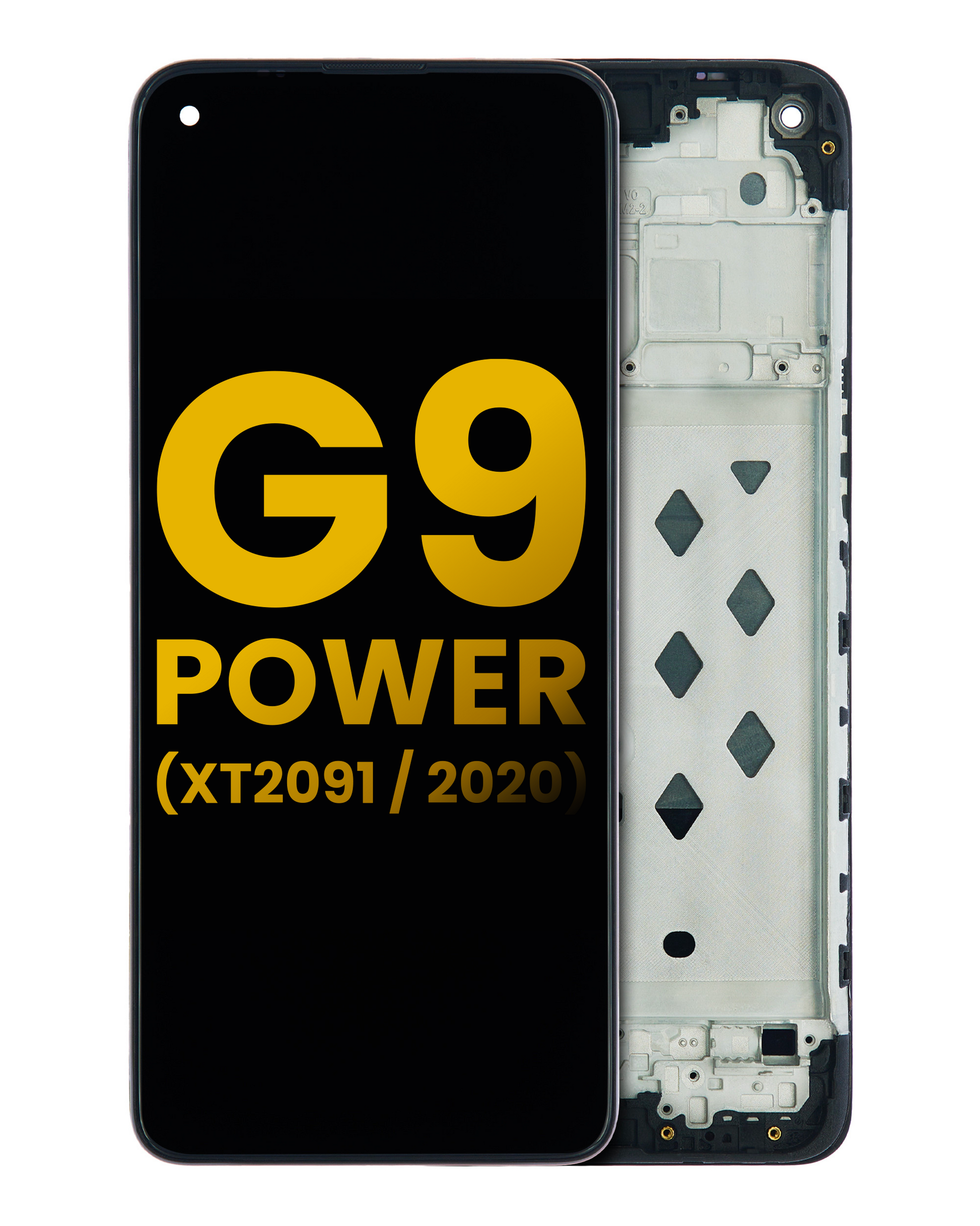 LCD Assembly With Frame For Motorola Moto G9 Power (XT2091 / 2020) (Refurbished) (All Colors) replacement part for compatible Motorola phone, SKU 107082087802, product image 1