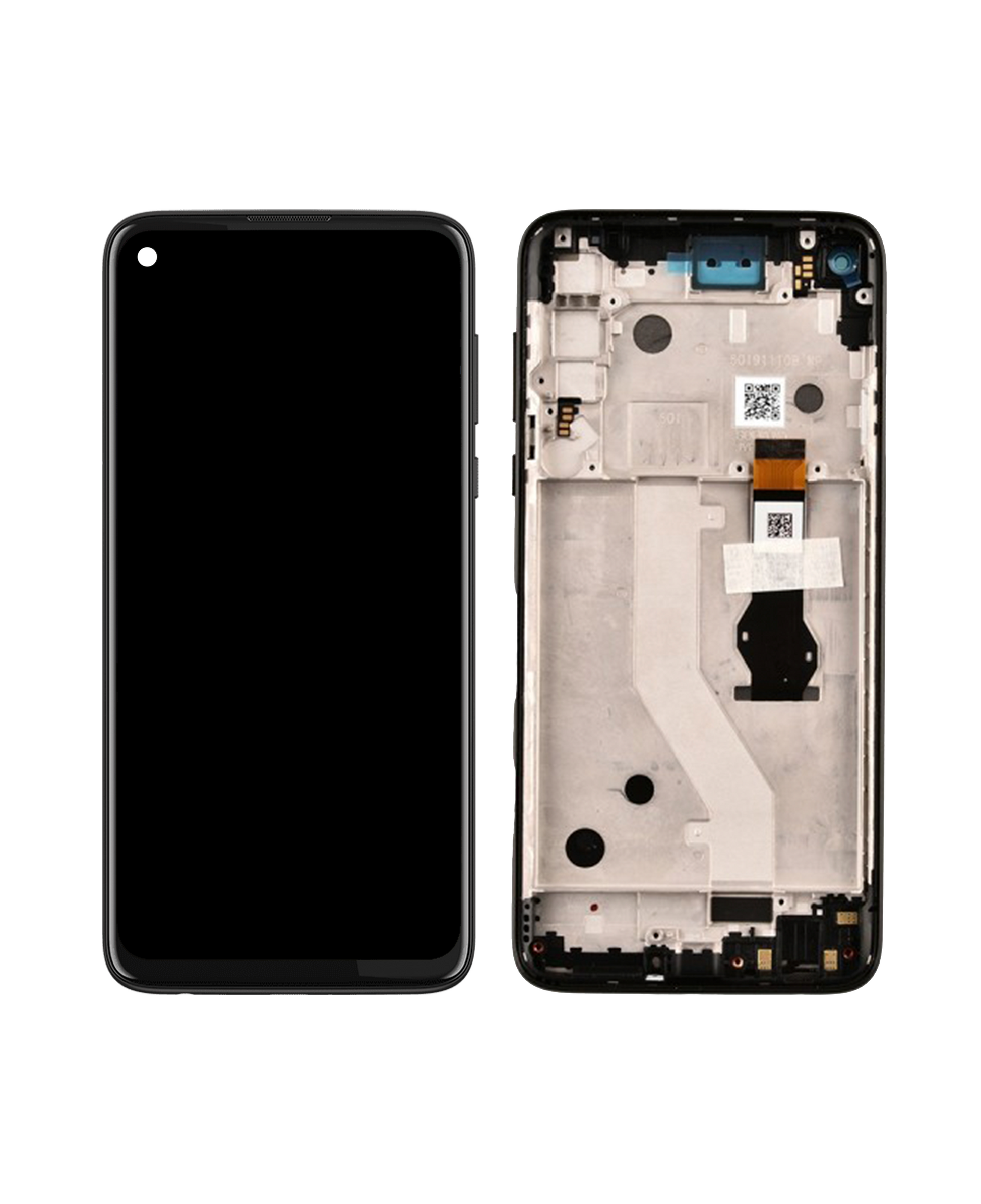 LCD Assembly With Frame For Motorola Moto G Power (XT2041-4 / XT2041-6 / XT2041-7 / XT2041DL / 2020) (Refurbished) (Smoke Black) | compatible mobile phone replacement part | SKU 107082087832 | product image 3