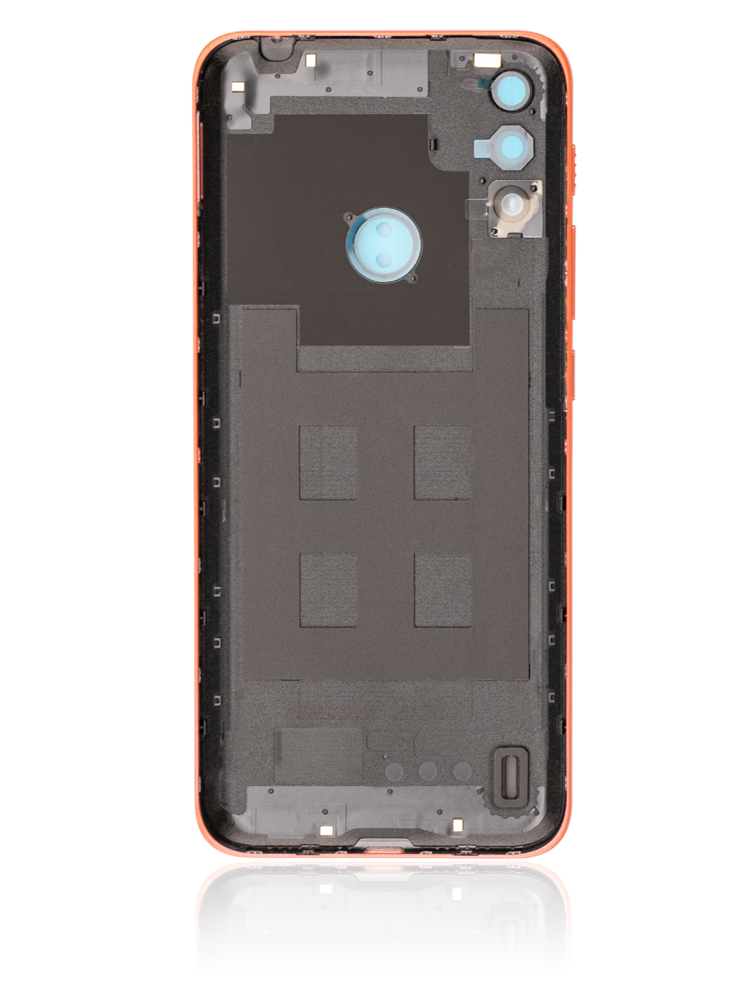 Back cover Glass For Motorola Moto E7 Power (XT2097-6 / 2021) (Coral Red) - image 3