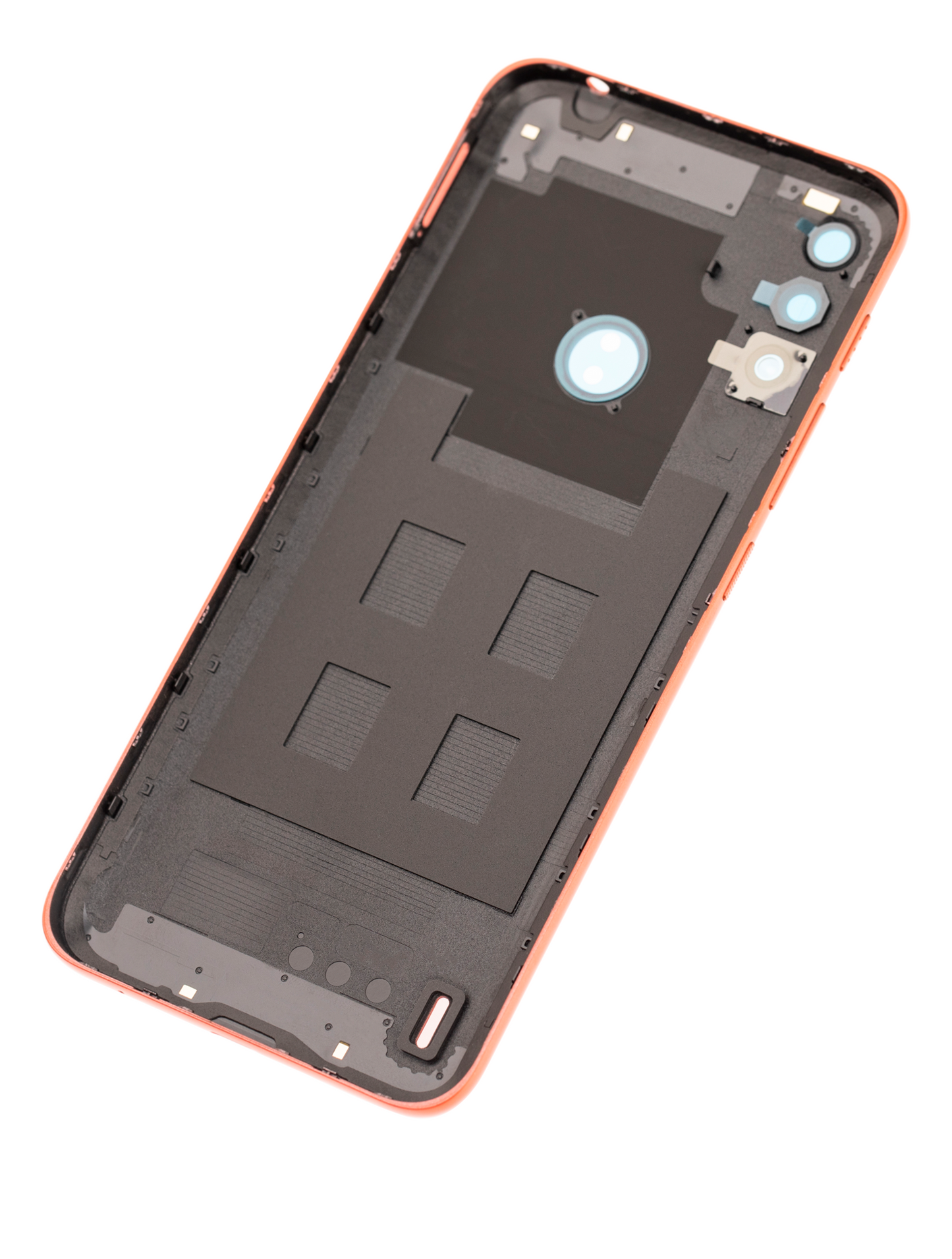 Back cover Glass For Motorola Moto E7 Power (XT2097-6 / 2021) (Coral Red) - image 5