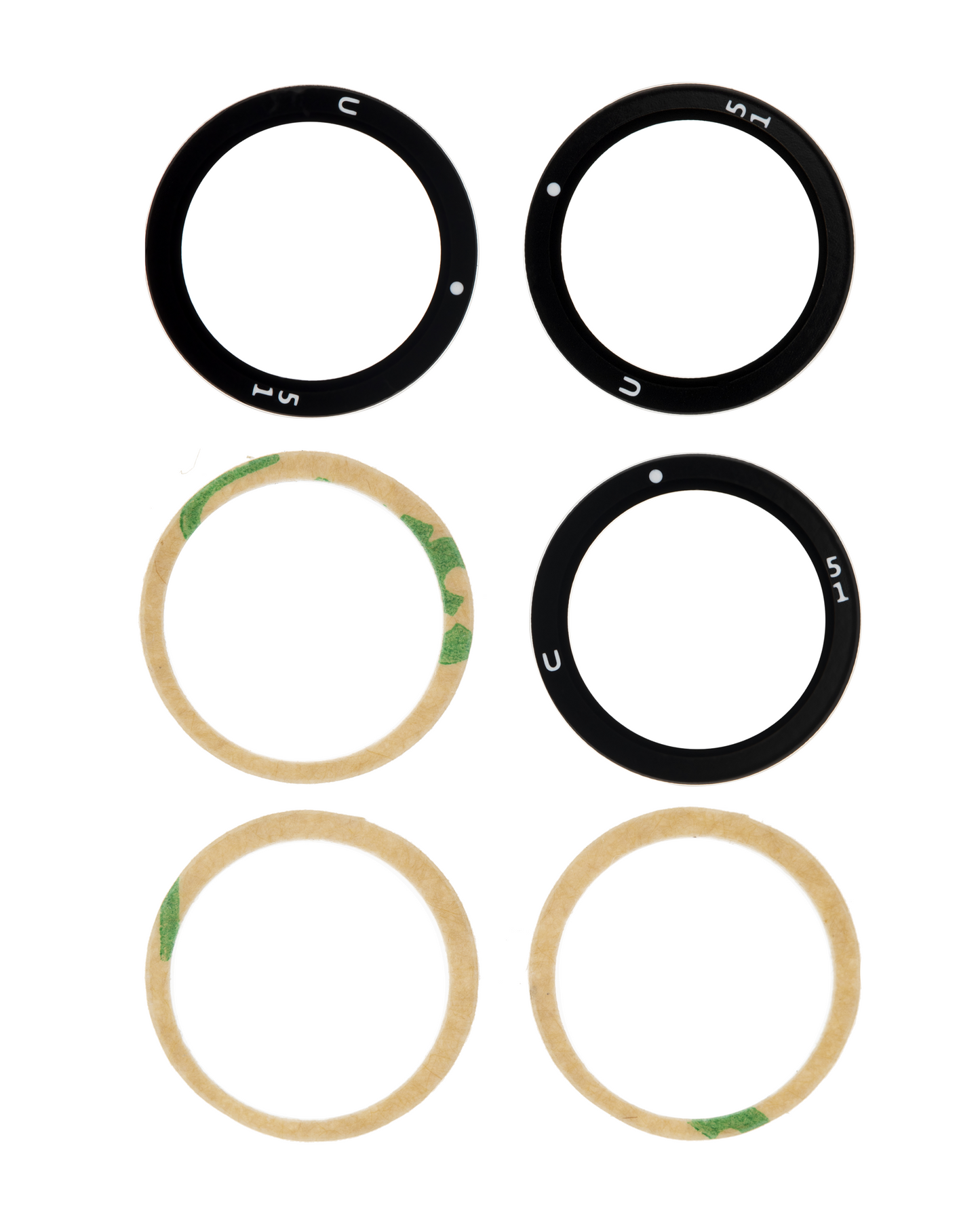 Back Camera Lens (Glass Only) With Adhesive For Samsung Galaxy S21 Ultra 5G (5 Piece Set)
