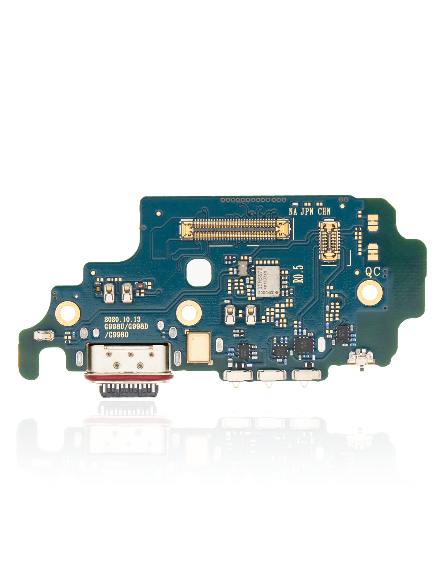 Charging Port Board With Sim Card Reader For Samsung Galaxy S21 Ultra 5G (G998U) (US Version) (Premium)