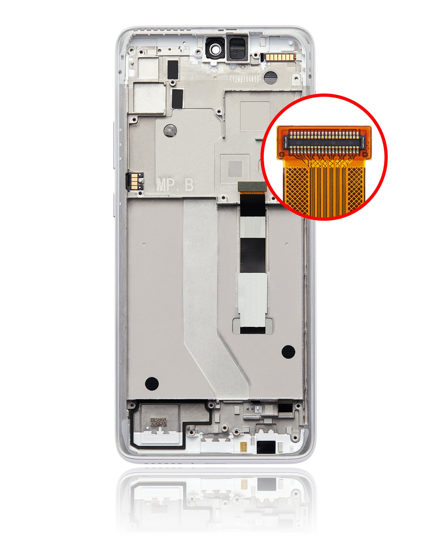 LCD Assembly With Frame For Motorola Moto G 5G (XT2113-3 / 2020) (Refurbished) (Frosted Silver) replacement part for compatible Motorola phone, SKU 107082088602, product image 8
