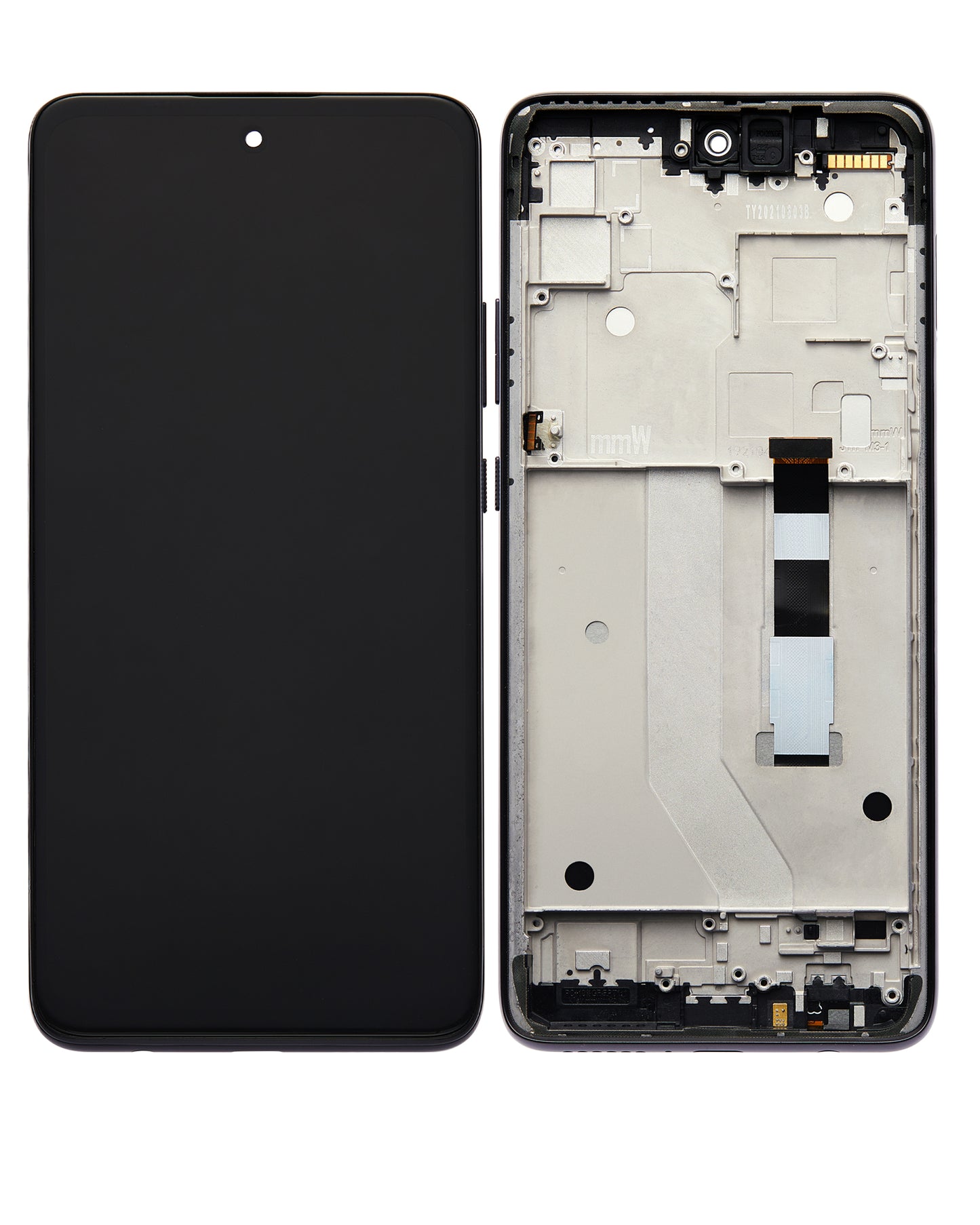 LCD Assembly With Frame For Motorola One 5G Ace UW (XT2113-1 / 2021) (Refurbished) (Volcanic Gray) replacement part for compatible Motorola phone, SKU 107082088901, product image 6