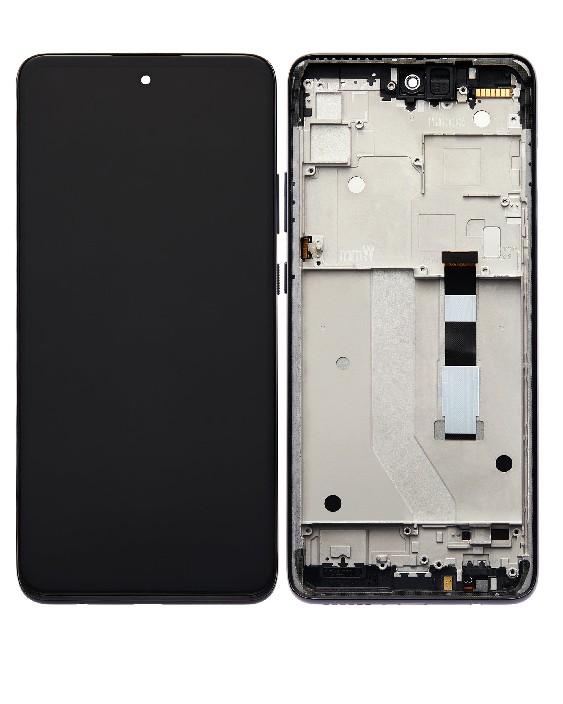 LCD Assembly With Frame For Motorola One 5G Ace UW (XT2113-1 / 2021) (Refurbished) (Volcanic Gray) replacement part for compatible Motorola phone, SKU 107082088901, product image 6