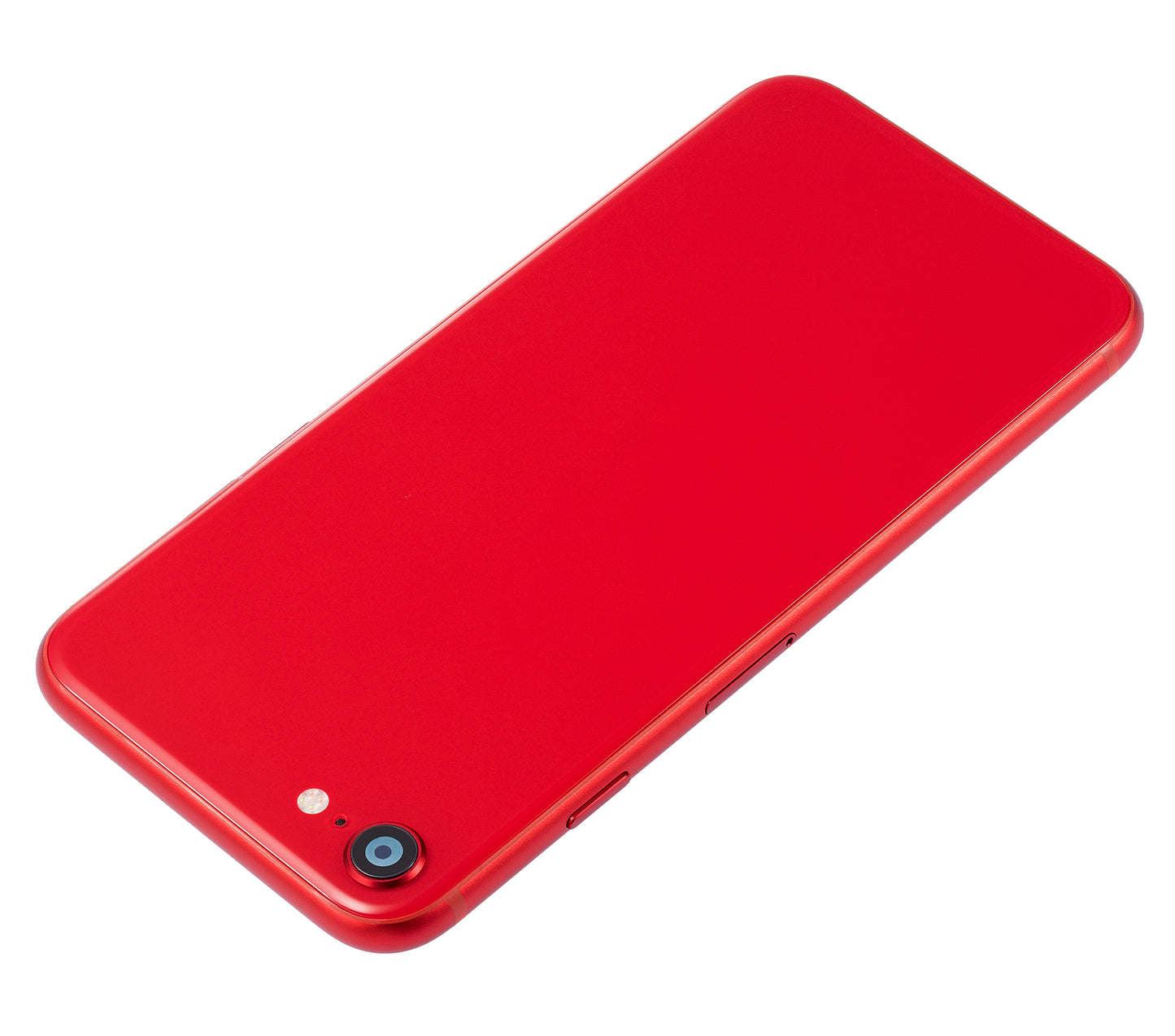 Back Housing W/ Small Components Pre-Installed For iPhone SE (2020) (No Logo) (Aftermarket Plus) (Red)