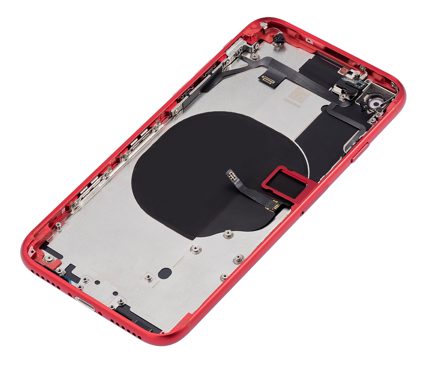 Back Housing W/ Small Components Pre-Installed For iPhone SE (2020) (No Logo) (Aftermarket Plus) (Red)