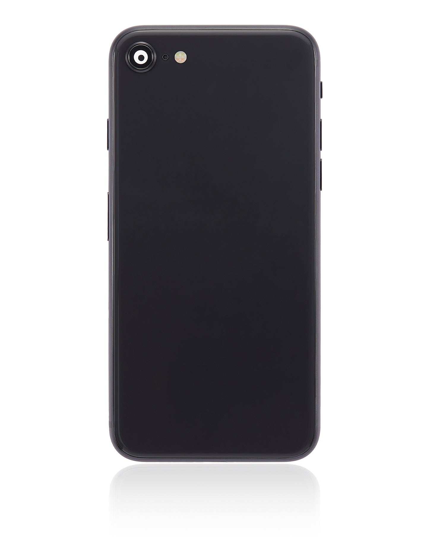 Back Housing W/ Small Components Pre-Installed For iPhone SE (2020) (No Logo) (Aftermarket Plus) (Black)