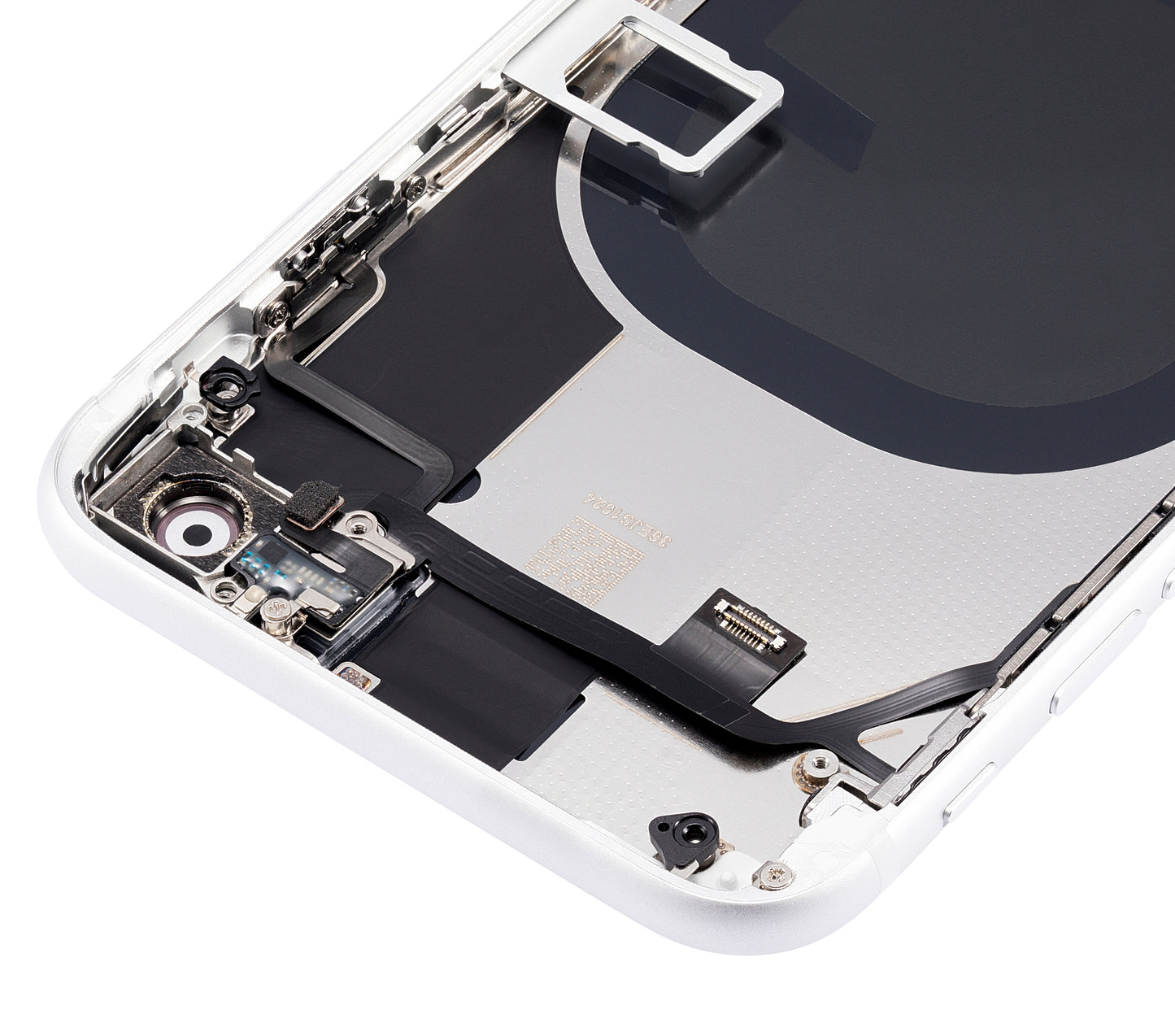 Back Housing W/ Small Components Pre-Installed For iPhone SE (2020) (No Logo) (Aftermarket Plus) (White)