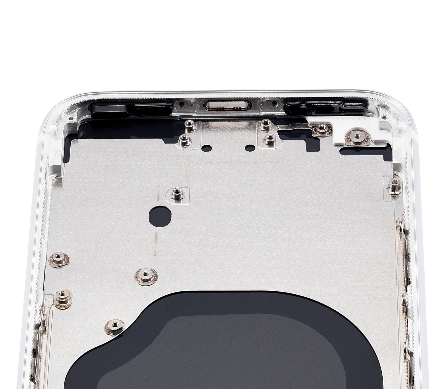 Back Housing W/ Small Components Pre-Installed For iPhone SE (2020) (No Logo) (Aftermarket Plus) (White)