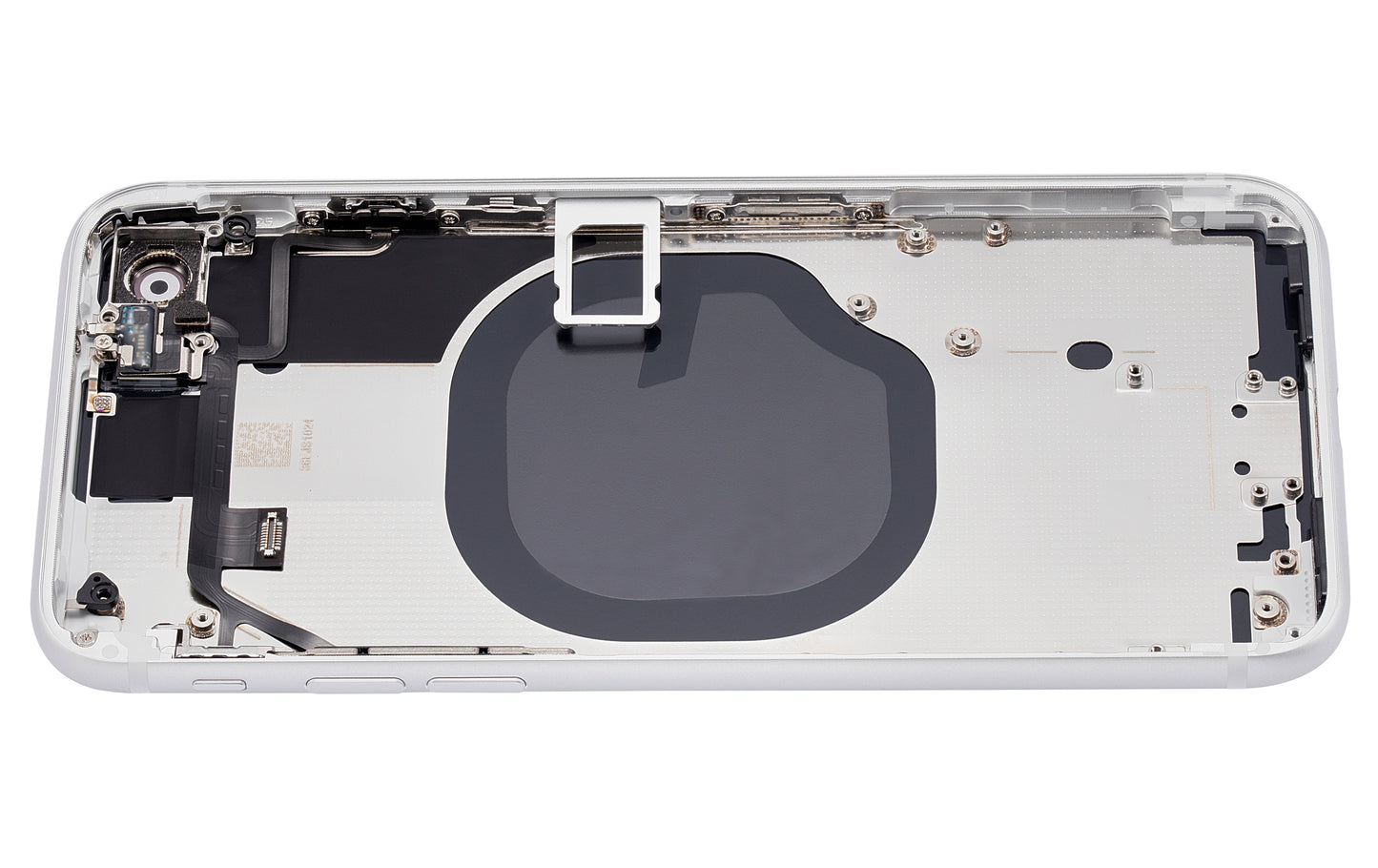 Back Housing W/ Small Components Pre-Installed For iPhone SE (2020) (No Logo) (Aftermarket Plus) (White)