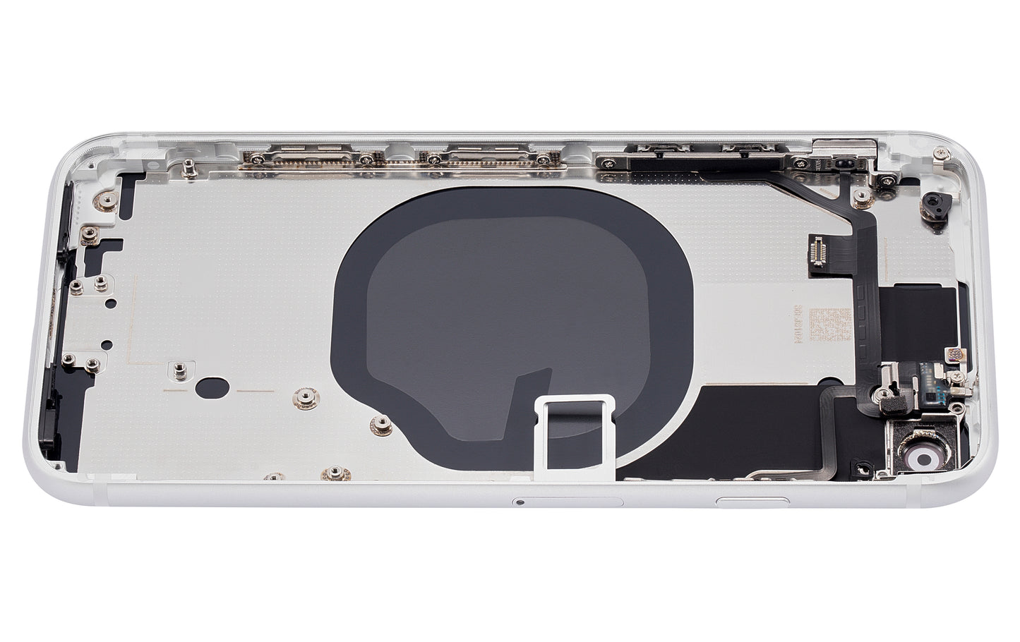 Back Housing W/ Small Components Pre-Installed For iPhone SE (2020) (No Logo) (Aftermarket Plus) (White)