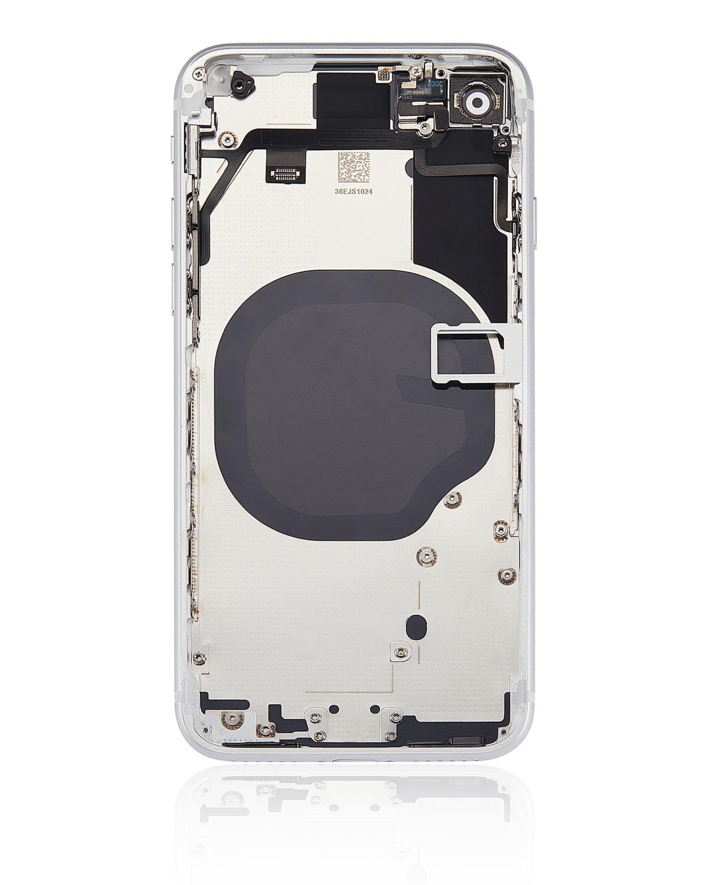 Back Housing W/ Small Components Pre-Installed For iPhone SE (2020) (No Logo) (Aftermarket Plus) (White)