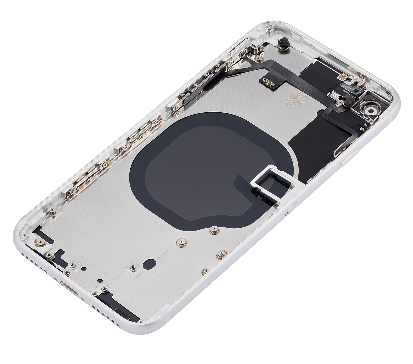 Back Housing W/ Small Components Pre-Installed For iPhone SE (2020) (No Logo) (Aftermarket Plus) (White)