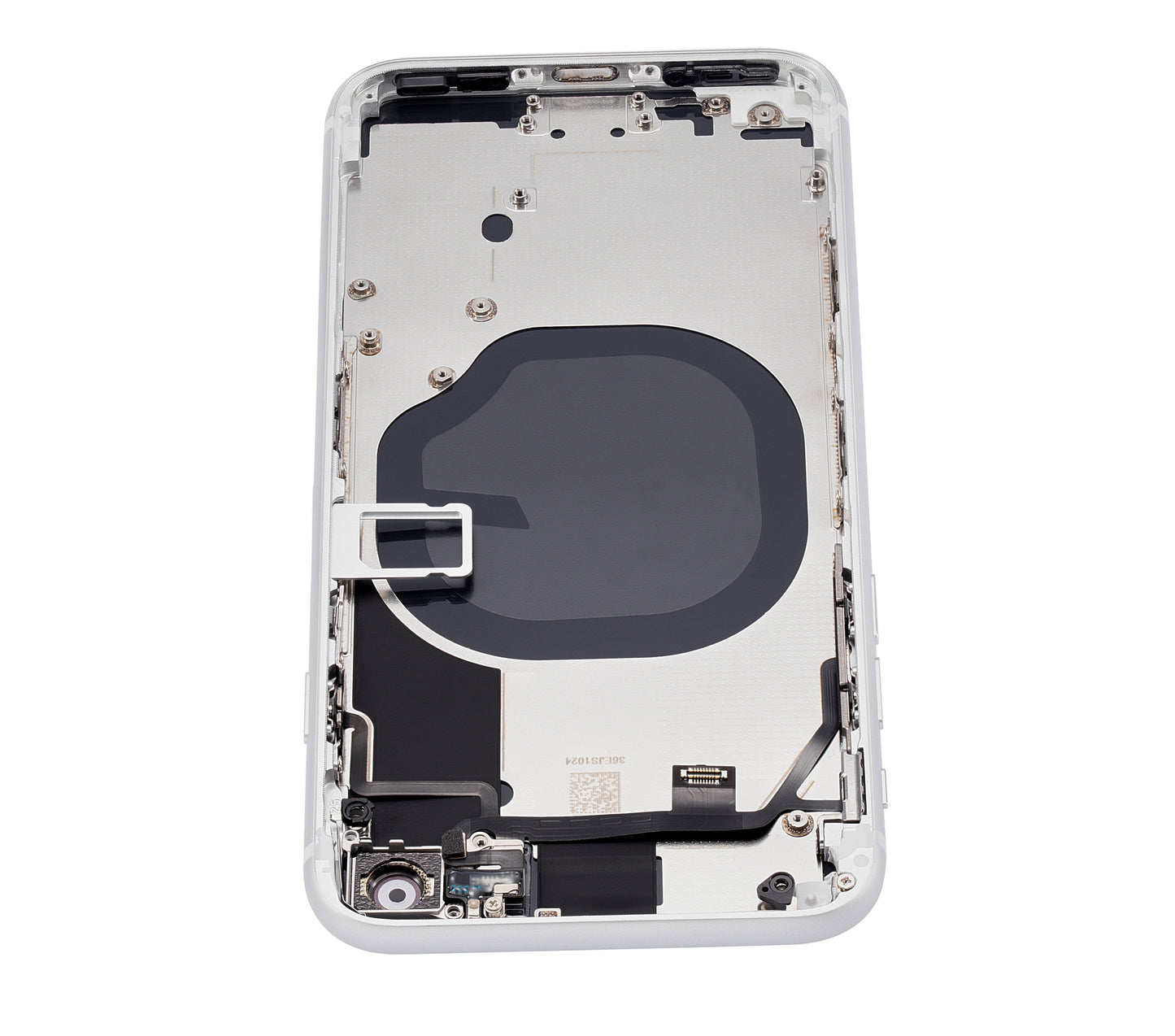 Back Housing W/ Small Components Pre-Installed For iPhone SE (2020) (No Logo) (Aftermarket Plus) (White)