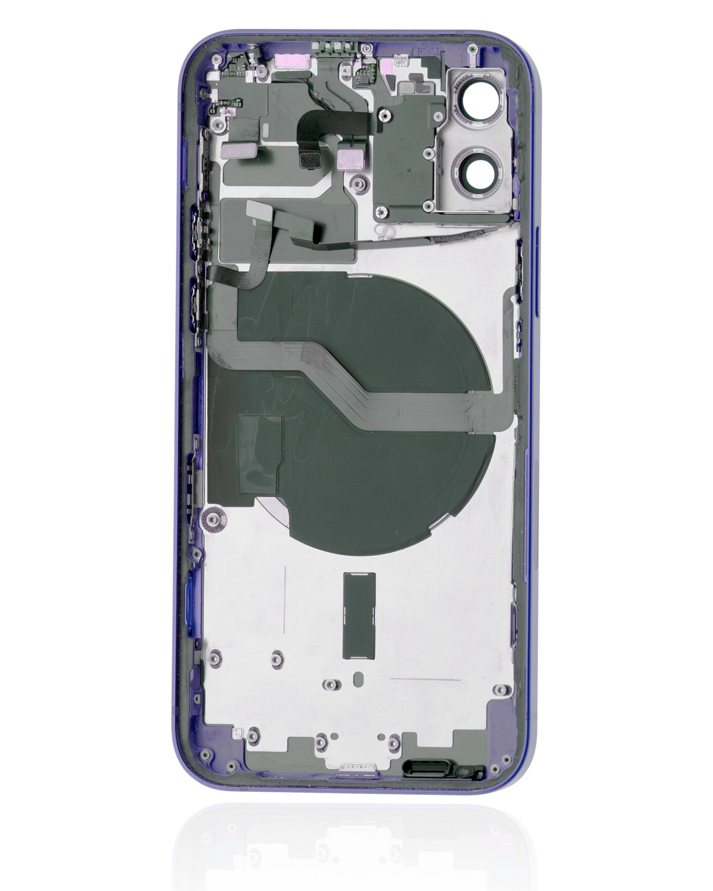 Back Housing W/ Small Parts For iPhone 12 (US Version) (Used OEM Pull: Grade B) (Purple)