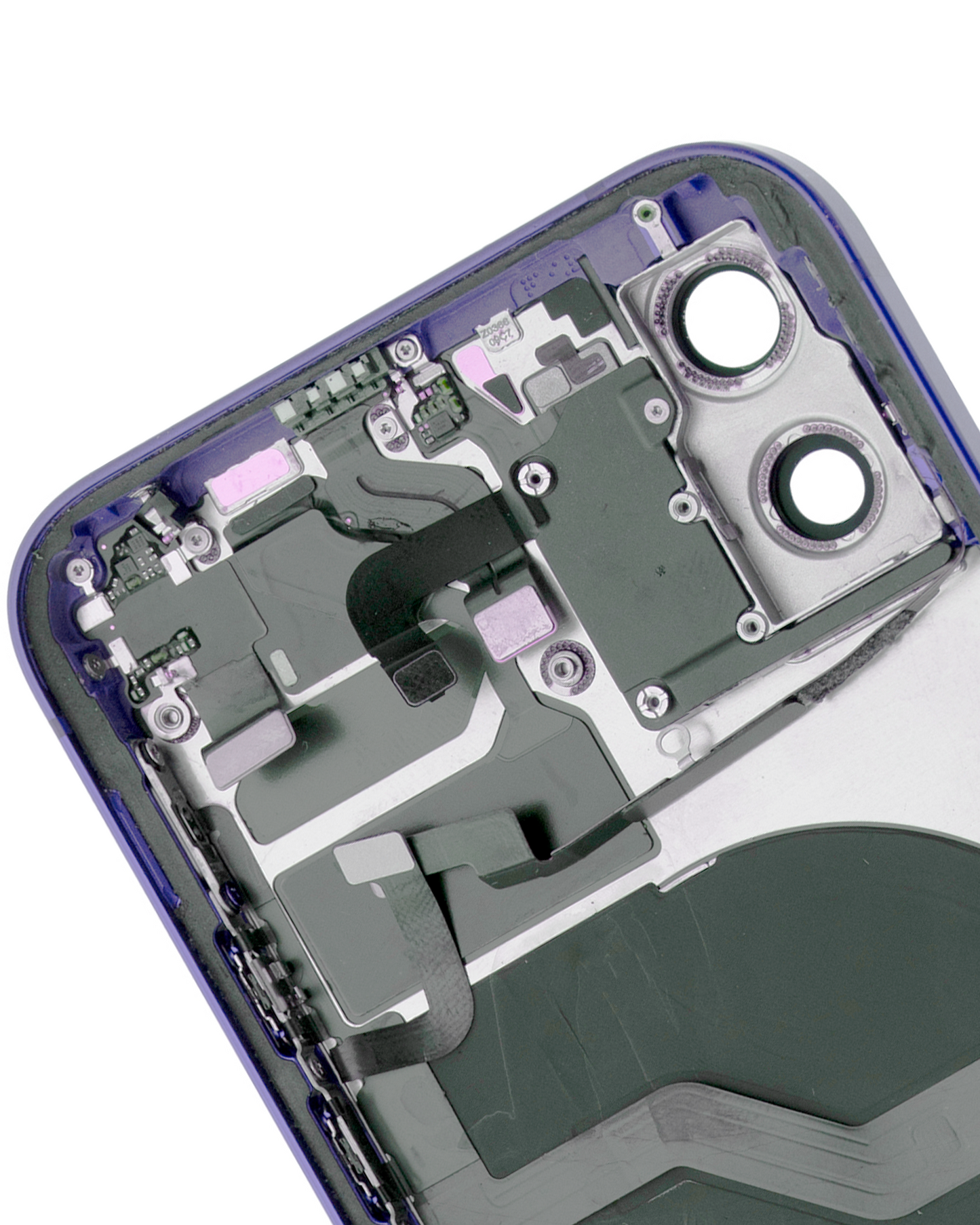 Back Housing W/ Small Parts For iPhone 12 (US Version) (Used OEM Pull: Grade B) (Purple)