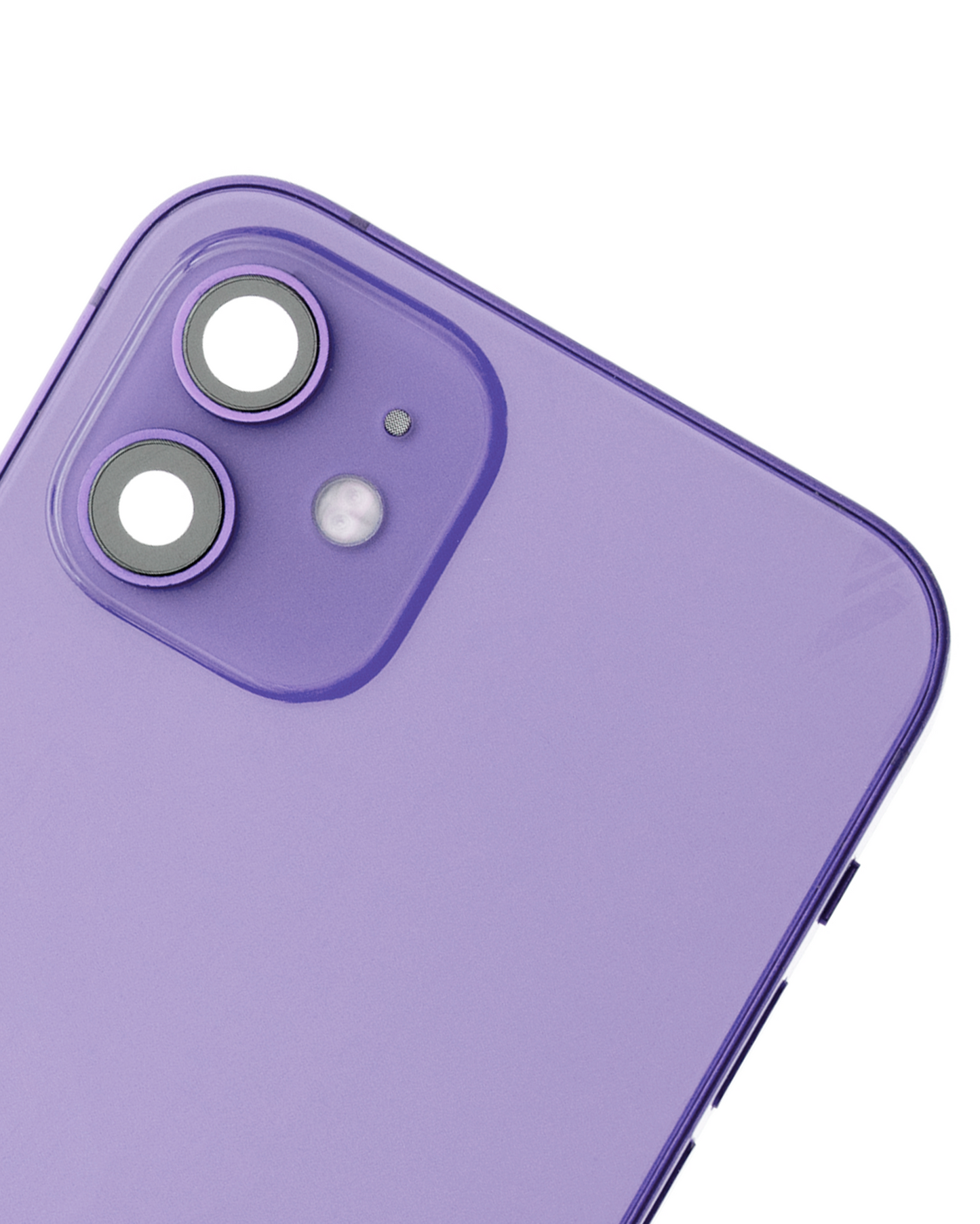 Back Housing W/ Small Parts For iPhone 12 (US Version) (Used OEM Pull: Grade C) (Purple)