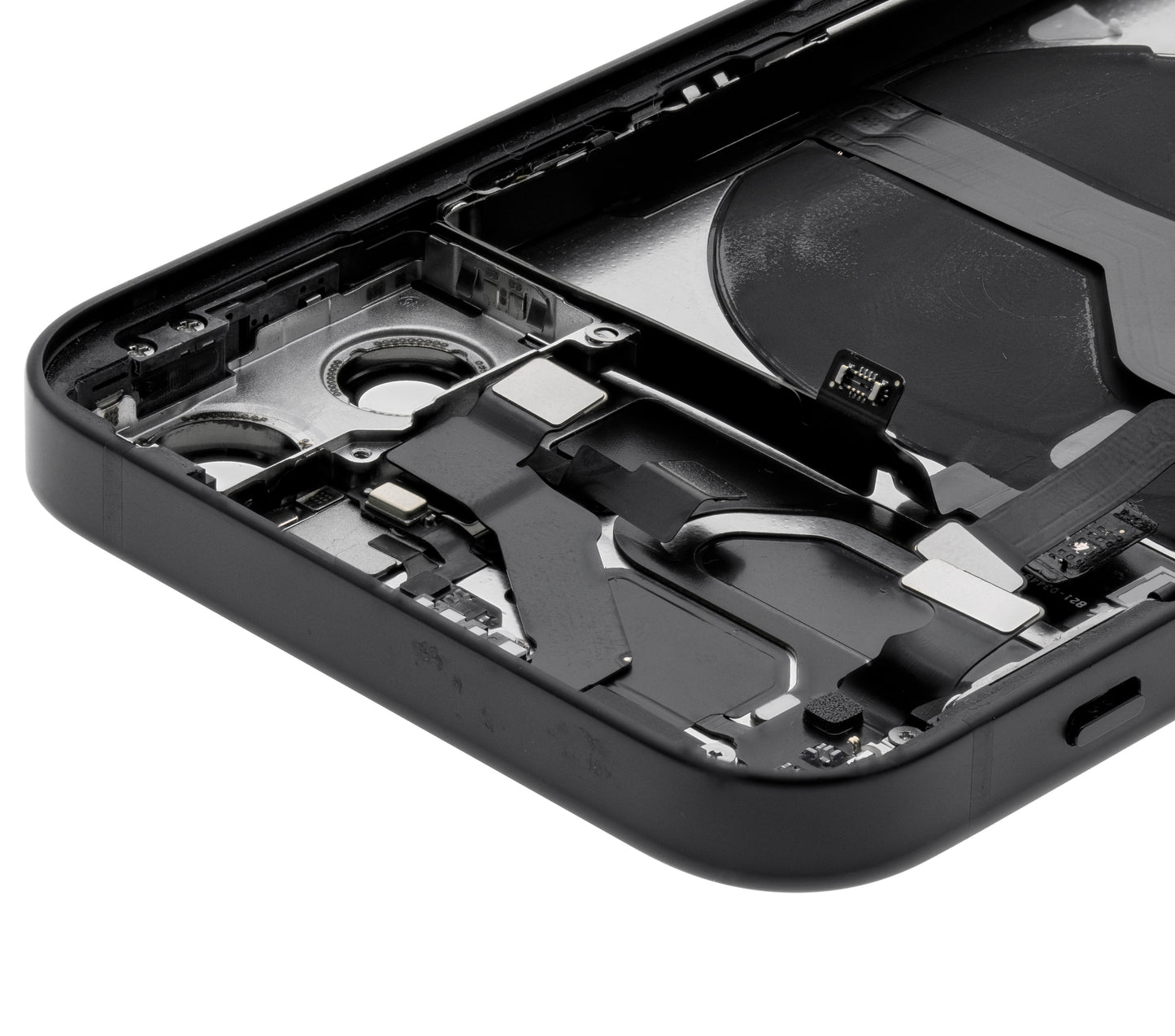 Back Housing W/ Small Parts For iPhone 12 Mini (US Version) (Used OEM Pull: Grade C) (Black)