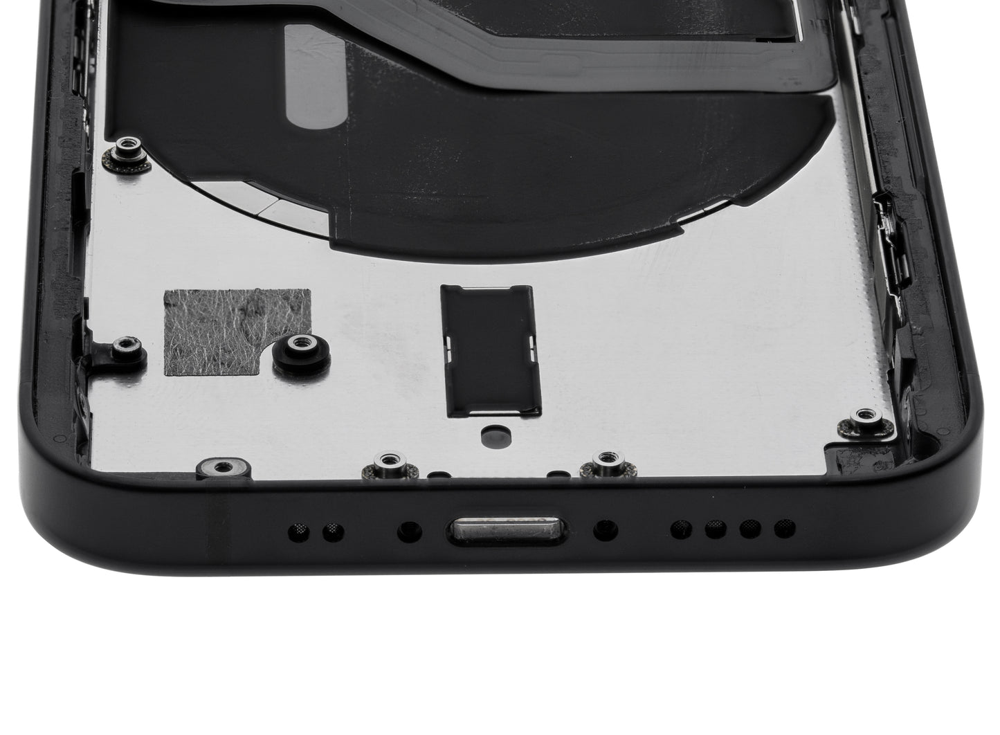 Back Housing W/ Small Parts For iPhone 12 Mini (EU / Global Version) (Used OEM Pull: Grade B) (Black)