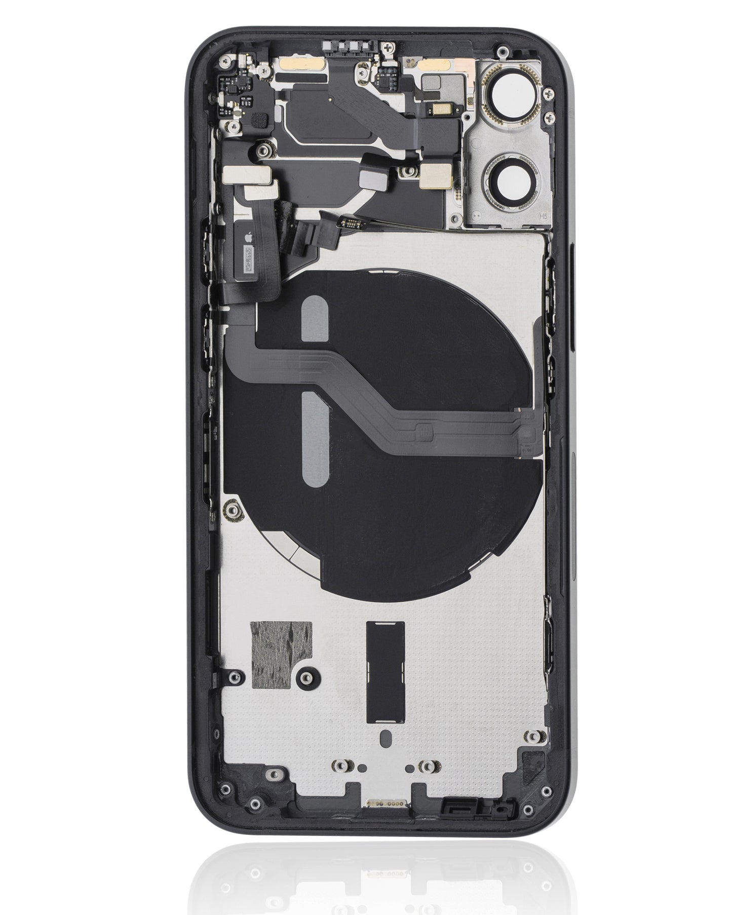 Back Housing W/ Small Parts For iPhone 12 Mini (EU / Global Version) (Used OEM Pull: Grade B) (Black)