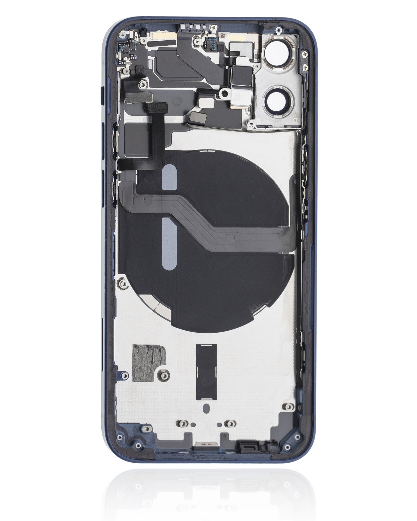 Back Housing W/ Small Parts For iPhone 12 Mini (US Version) (Used OEM Pull: Grade A) (Blue)