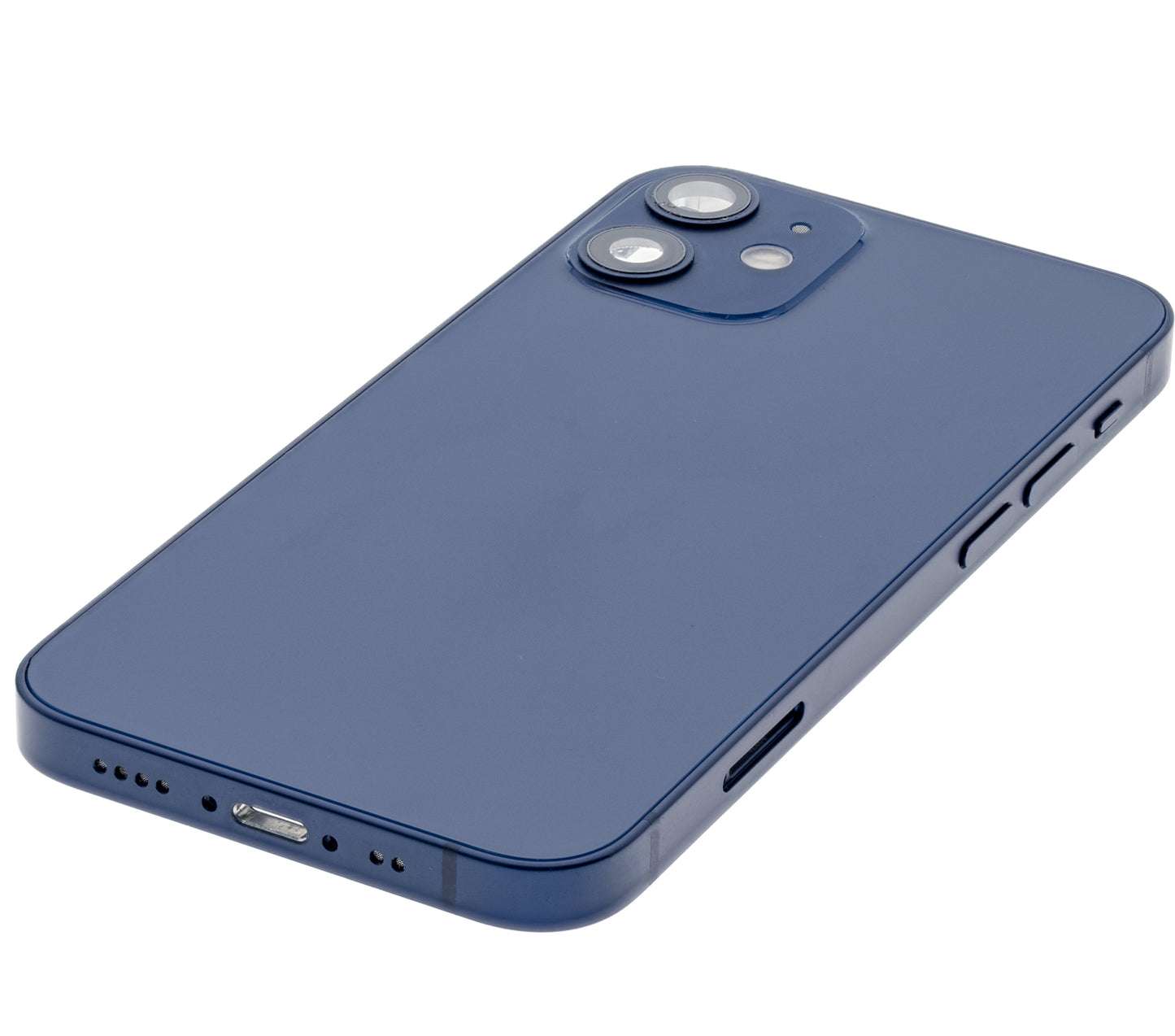 Back Housing W/ Small Parts For iPhone 12 Mini (US Version) (Used OEM Pull: Grade B) (Blue)