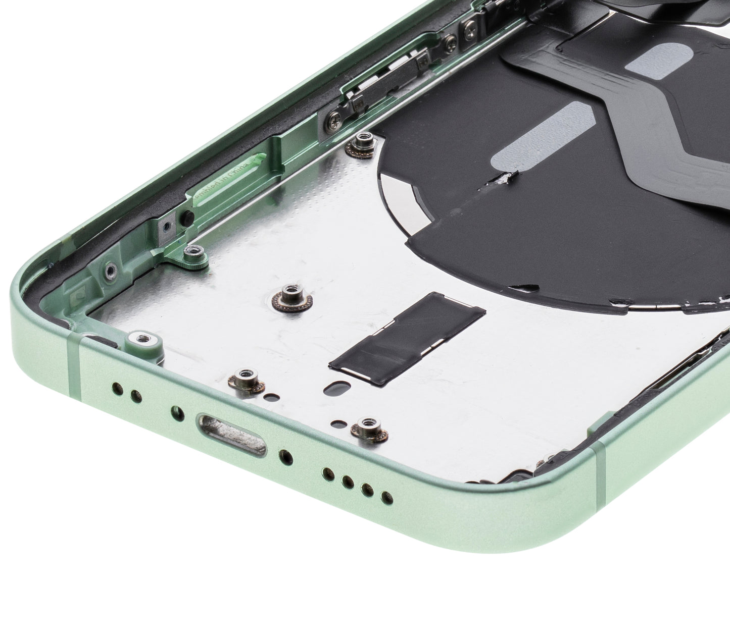 Back Housing W/ Small Parts For iPhone 12 Mini (US Version) (Used OEM Pull: Grade C) (Green)