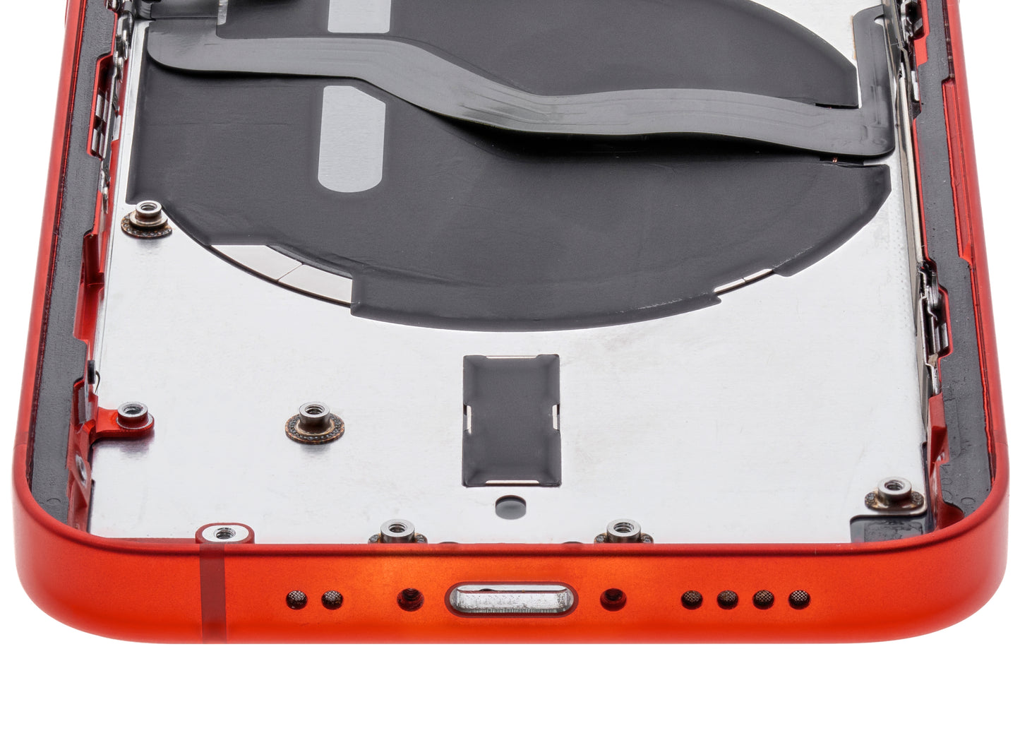 Back Housing W/ Small Parts For iPhone 12 Mini (US Version) (Used OEM Pull: Grade A) (Red)