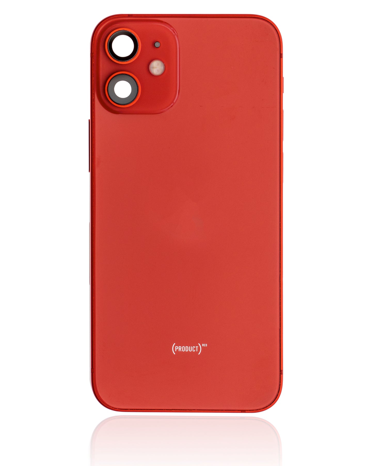 Back Housing W/ Small Parts For iPhone 12 Mini (US Version) (Used OEM Pull: Grade C) (Red)