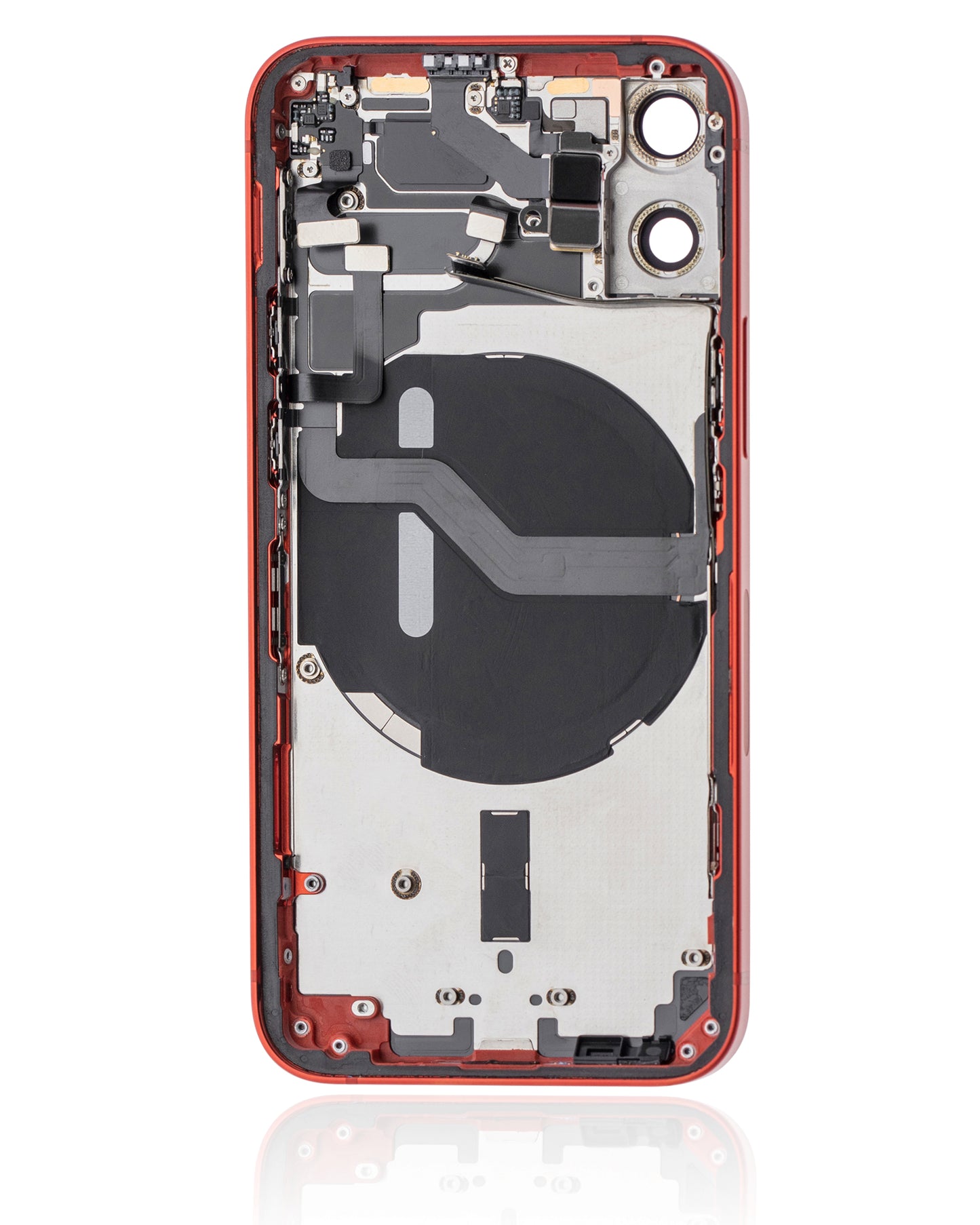 Back Housing W/ Small Parts For iPhone 12 Mini (EU / Global Version) (Used OEM Pull: Grade A) (Red)