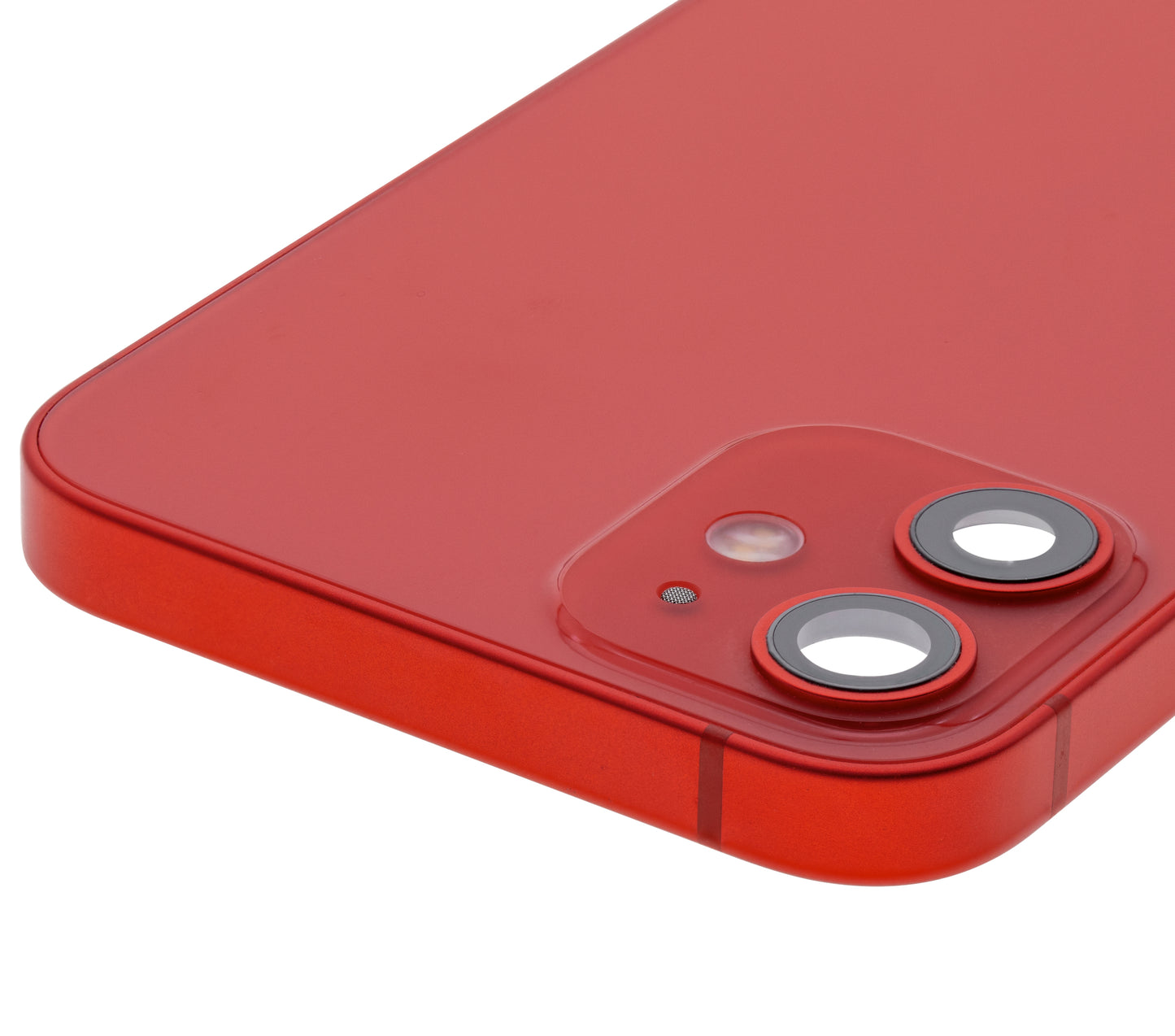 Back Housing W/ Small Parts For iPhone 12 Mini (US Version) (Used OEM Pull: Grade C) (Red)