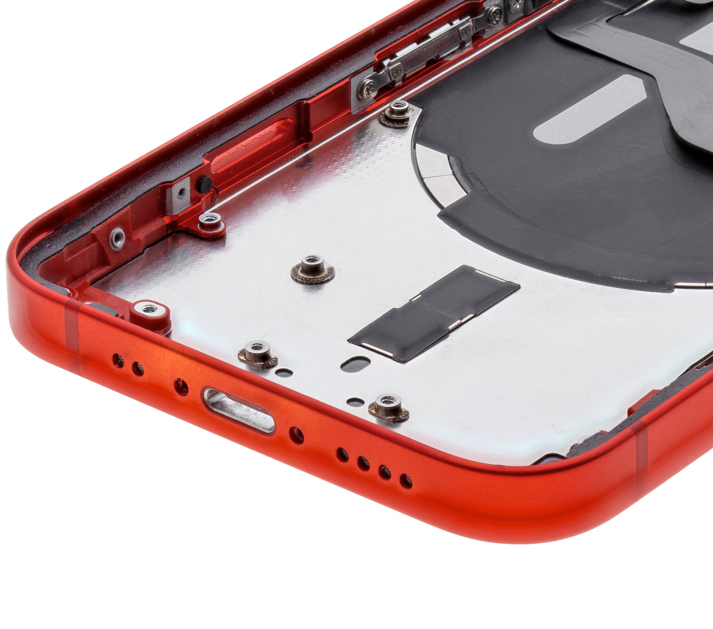 Back Housing W/ Small Parts For iPhone 12 Mini (US Version) (Used OEM Pull: Grade B) (Red)