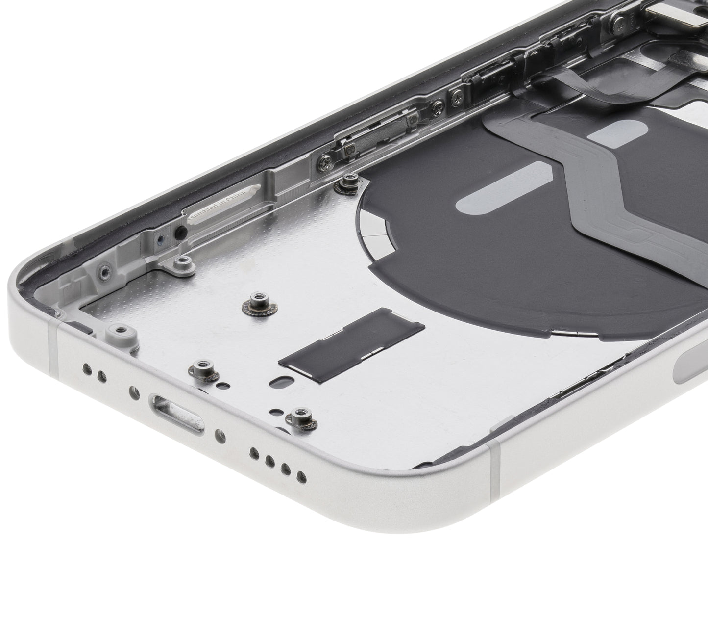 Back Housing W/ Small Parts For iPhone 12 Mini (US Version) (Used OEM Pull: Grade C) (White)