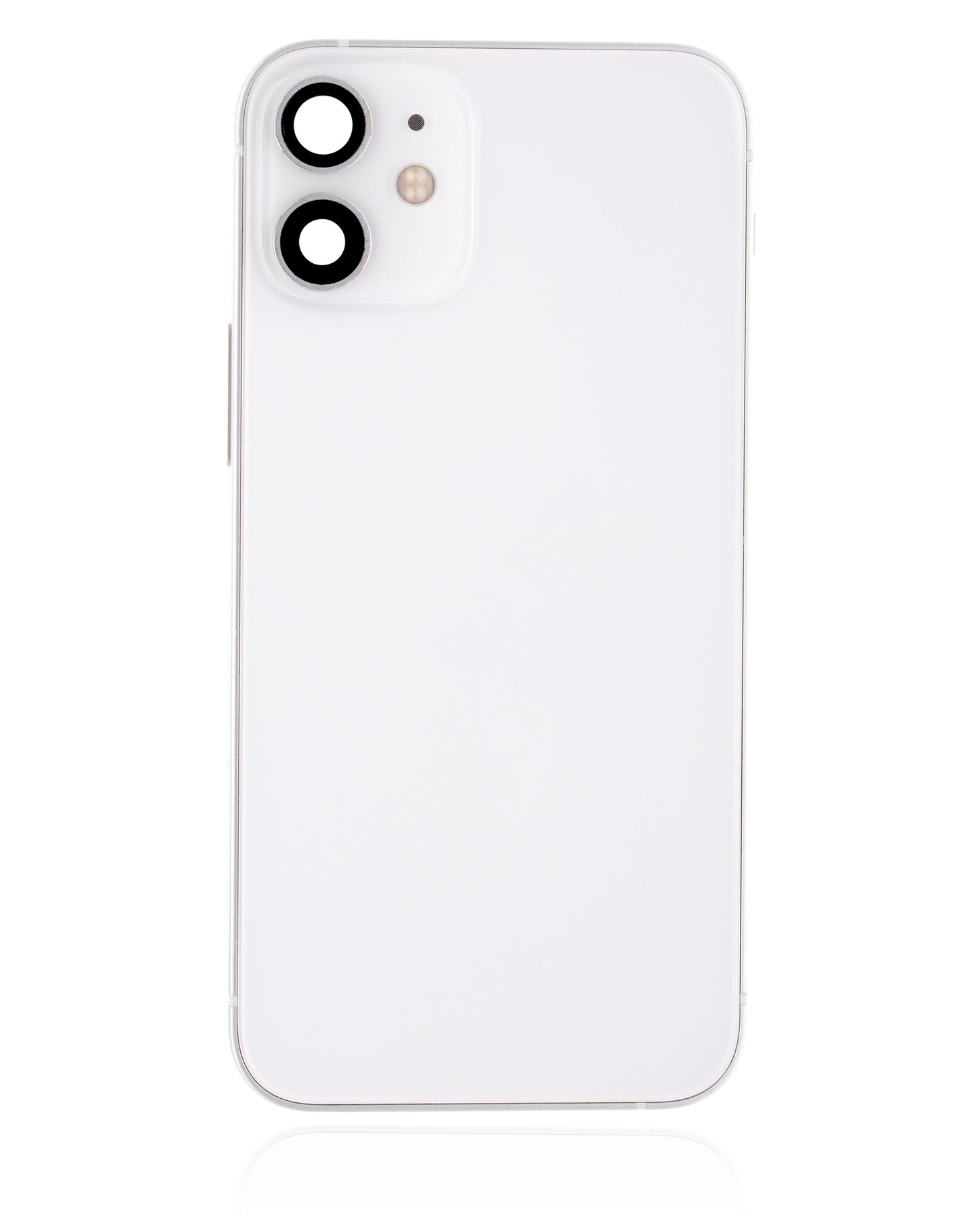 Back Housing W/ Small Parts For iPhone 12 Mini (US Version) (Used OEM Pull: Grade C) (White)