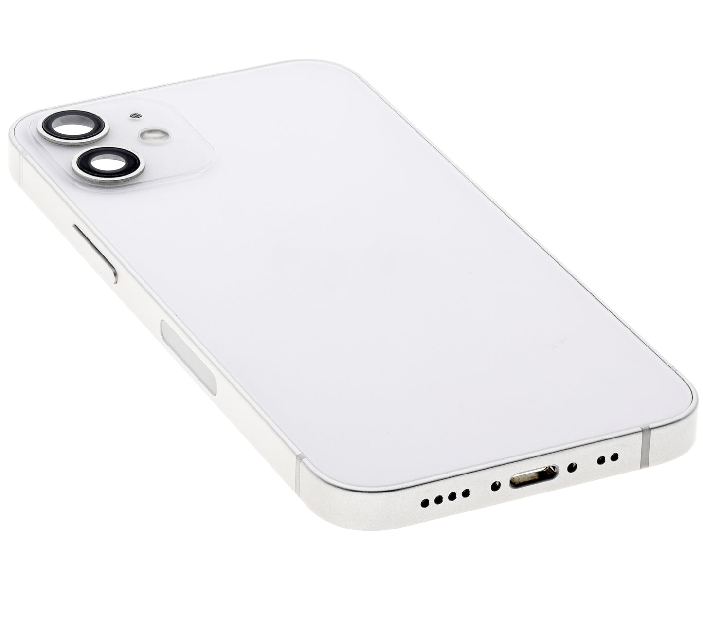 Back Housing W/ Small Parts For iPhone 12 Mini (US Version) (Used OEM Pull: Grade A) (White)