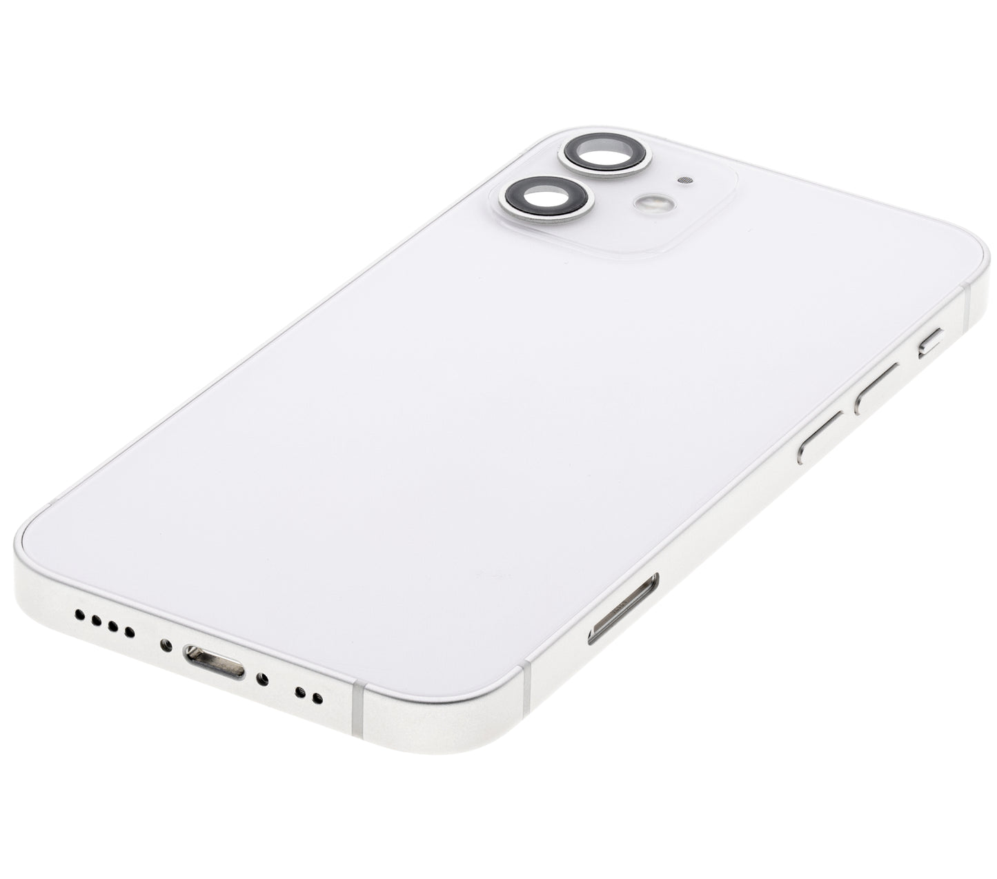 Back Housing W/ Small Parts For iPhone 12 Mini (US Version) (Used OEM Pull: Grade A) (White)