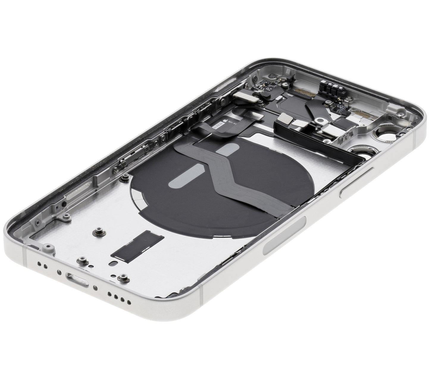 Back Housing W/ Small Parts For iPhone 12 Mini (US Version) (Used OEM Pull: Grade C) (White)