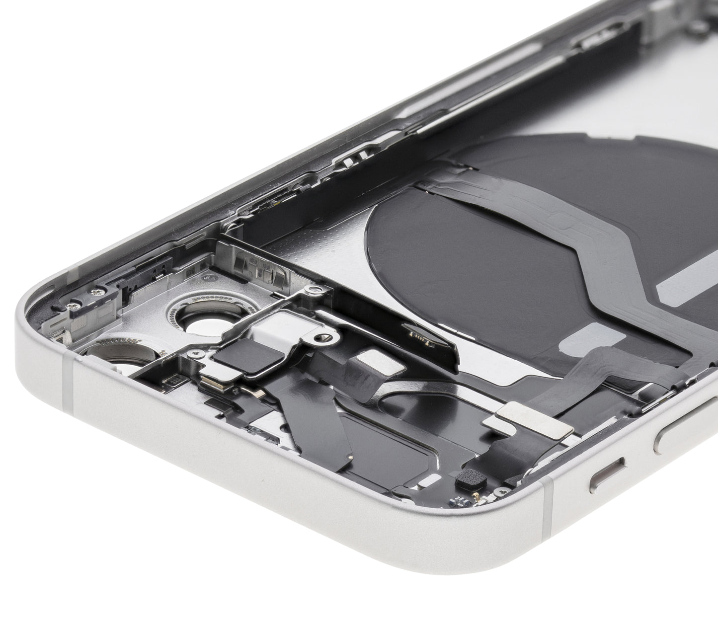 Back Housing W/ Small Parts For iPhone 12 Mini (US Version) (Used OEM Pull: Grade C) (White)