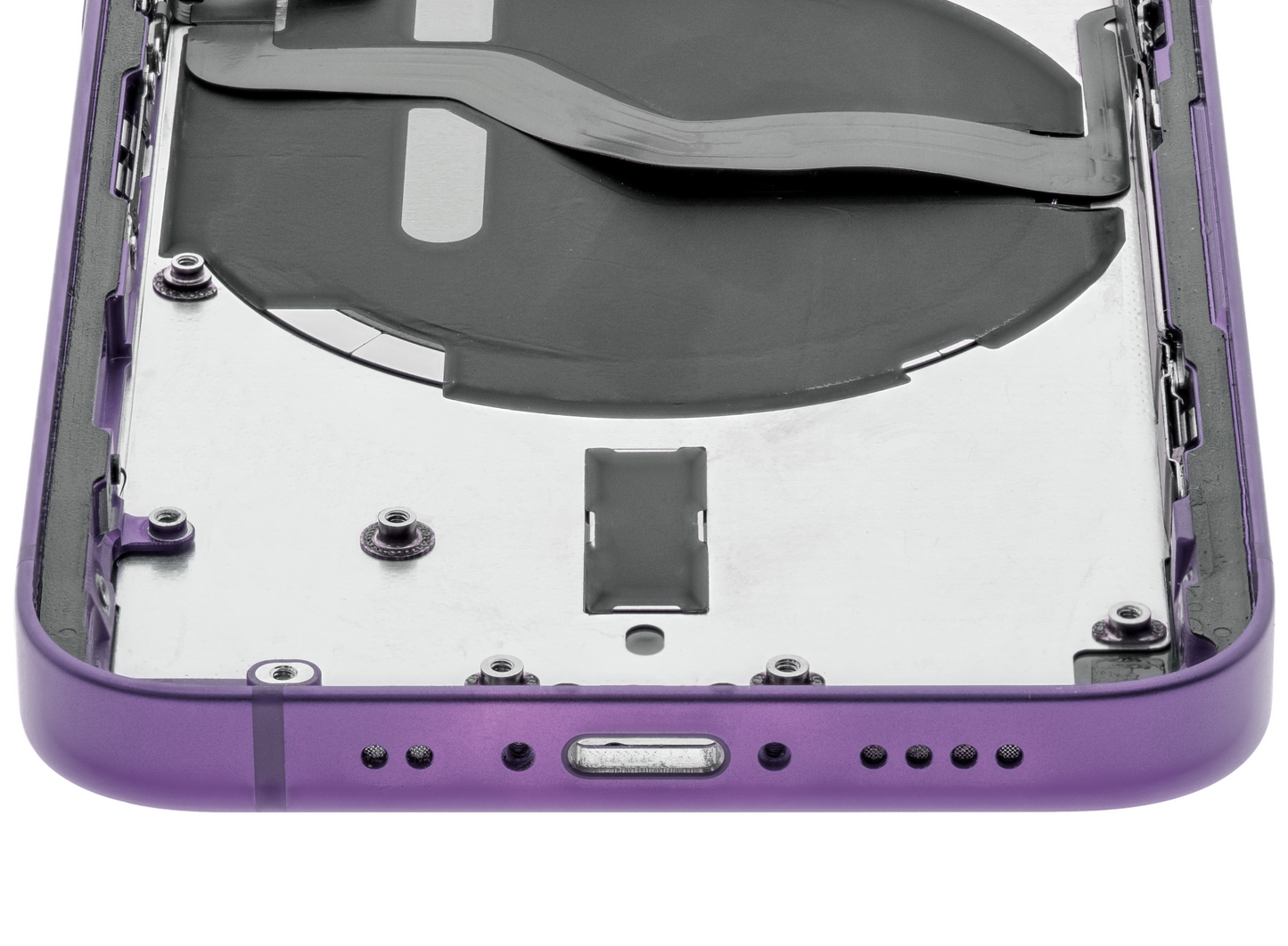 Back Housing W/ Small Parts For iPhone 12 Mini (US Version) (Used OEM Pull: Grade A) (Purple)