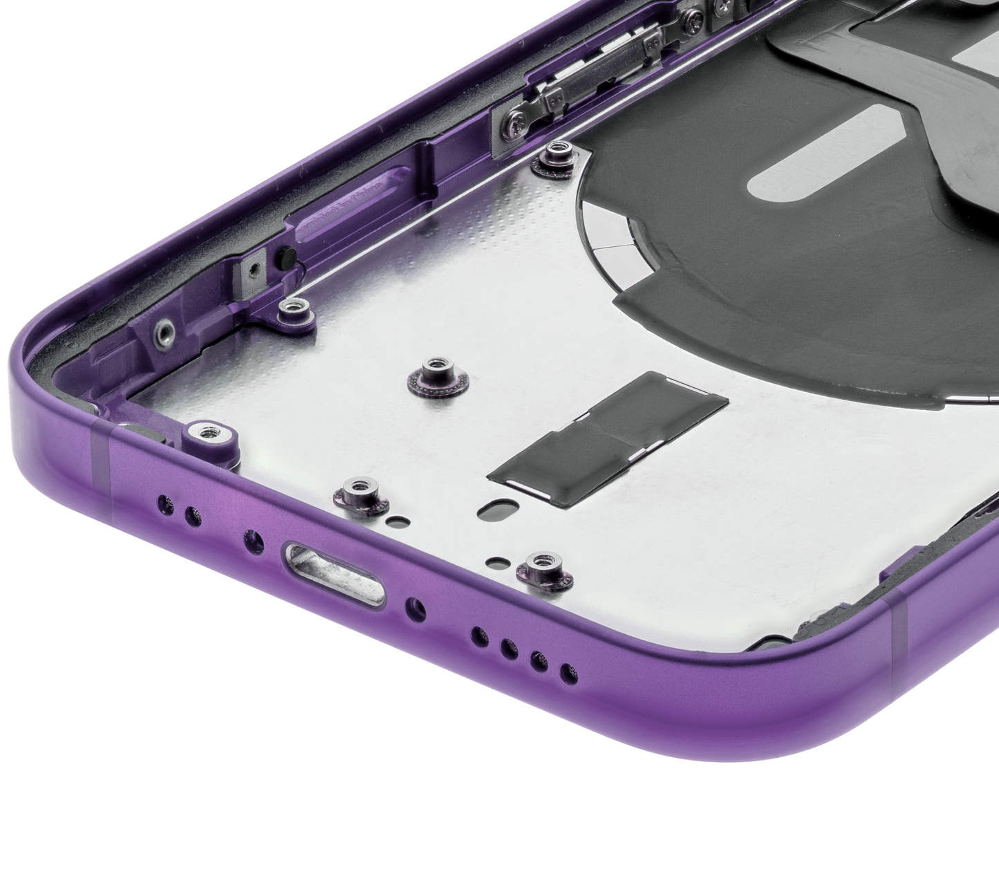 Back Housing W/ Small Parts For iPhone 12 Mini (US Version) (Used OEM Pull: Grade C) (Purple)