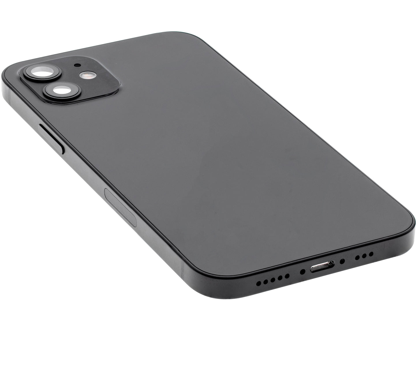 Back Housing W/ Small Parts For iPhone 12 (US Version) (Used OEM Pull: Grade C) (Black)