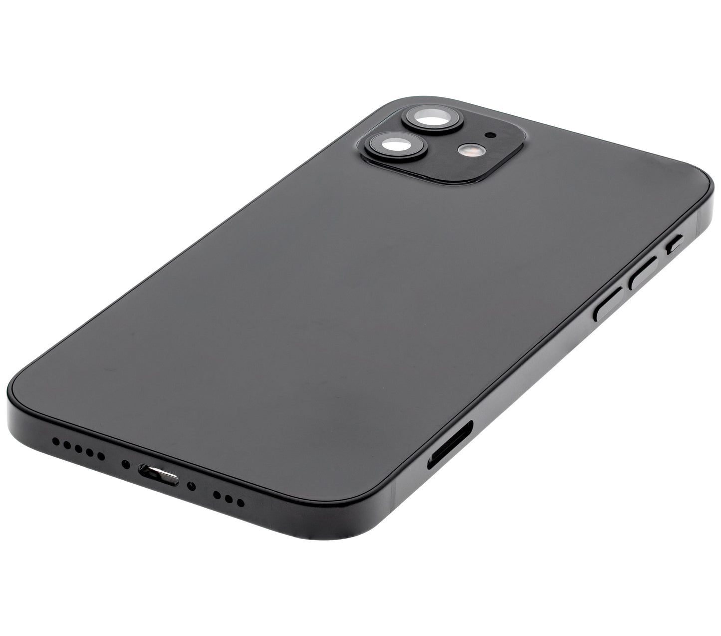 Back Housing W/ Small Parts For iPhone 12 (US Version) (Used OEM Pull: Grade B) (Black)