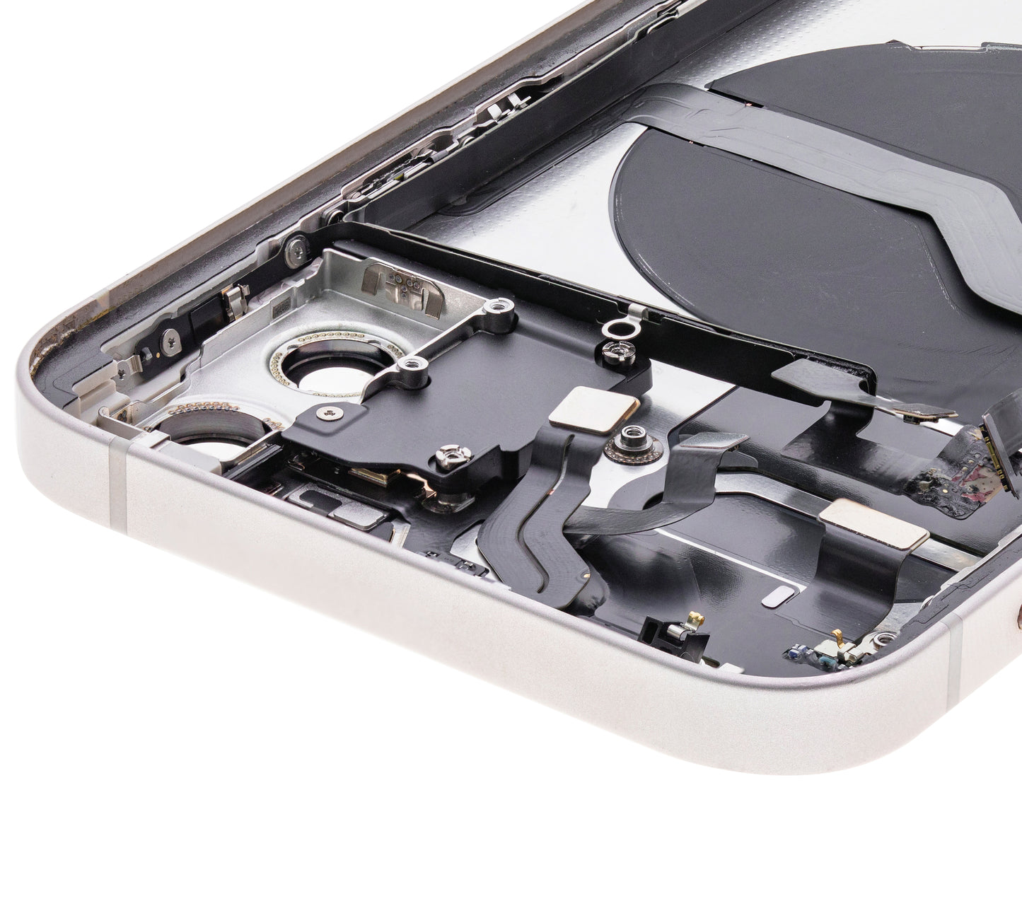 Back Housing W/ Small Parts For iPhone 12 (US Version) (Used OEM Pull: Grade B) (White)