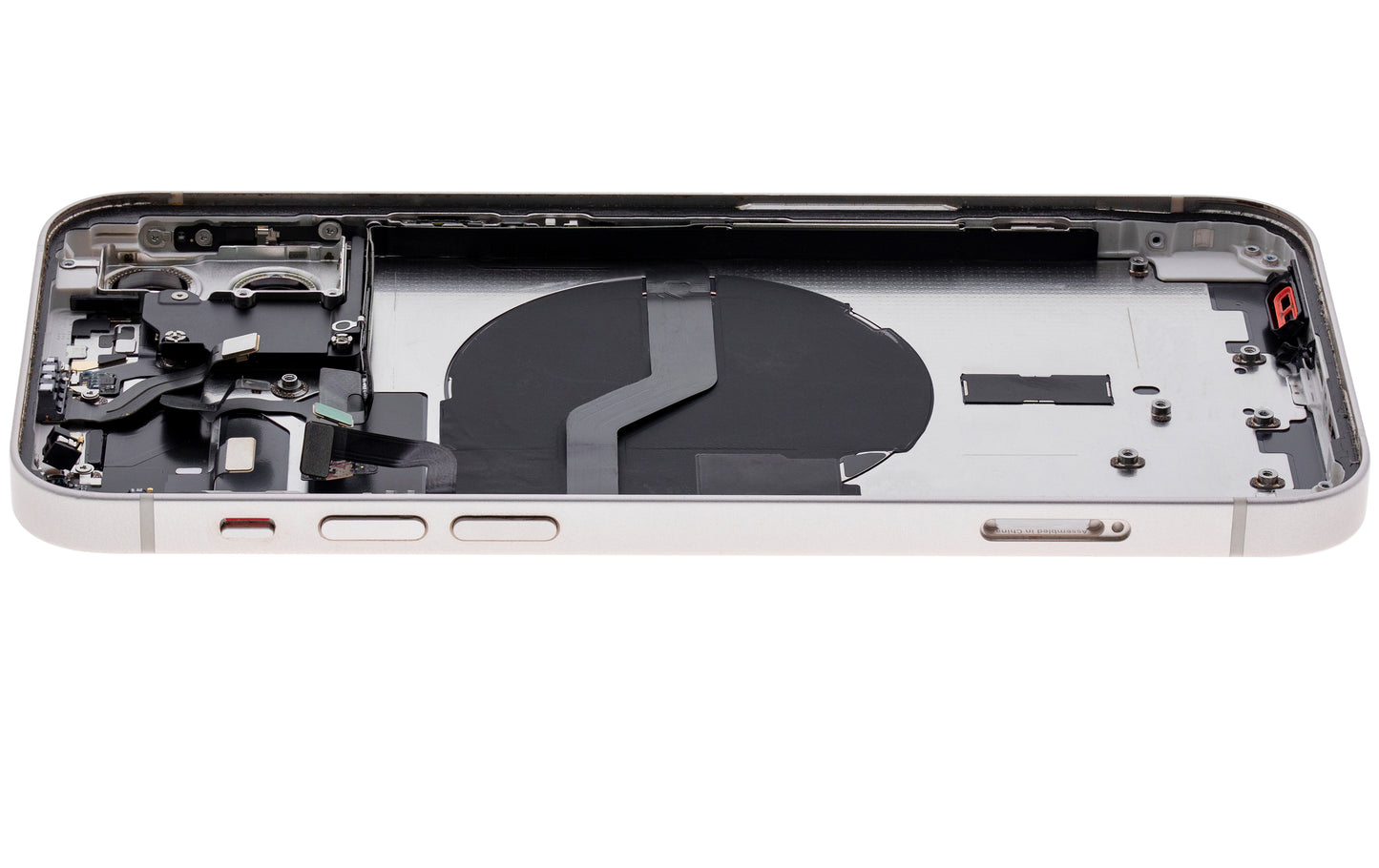 Back Housing W/ Small Parts For iPhone 12 (EU / Global Version) (Used OEM Pull: Grade A) (White)