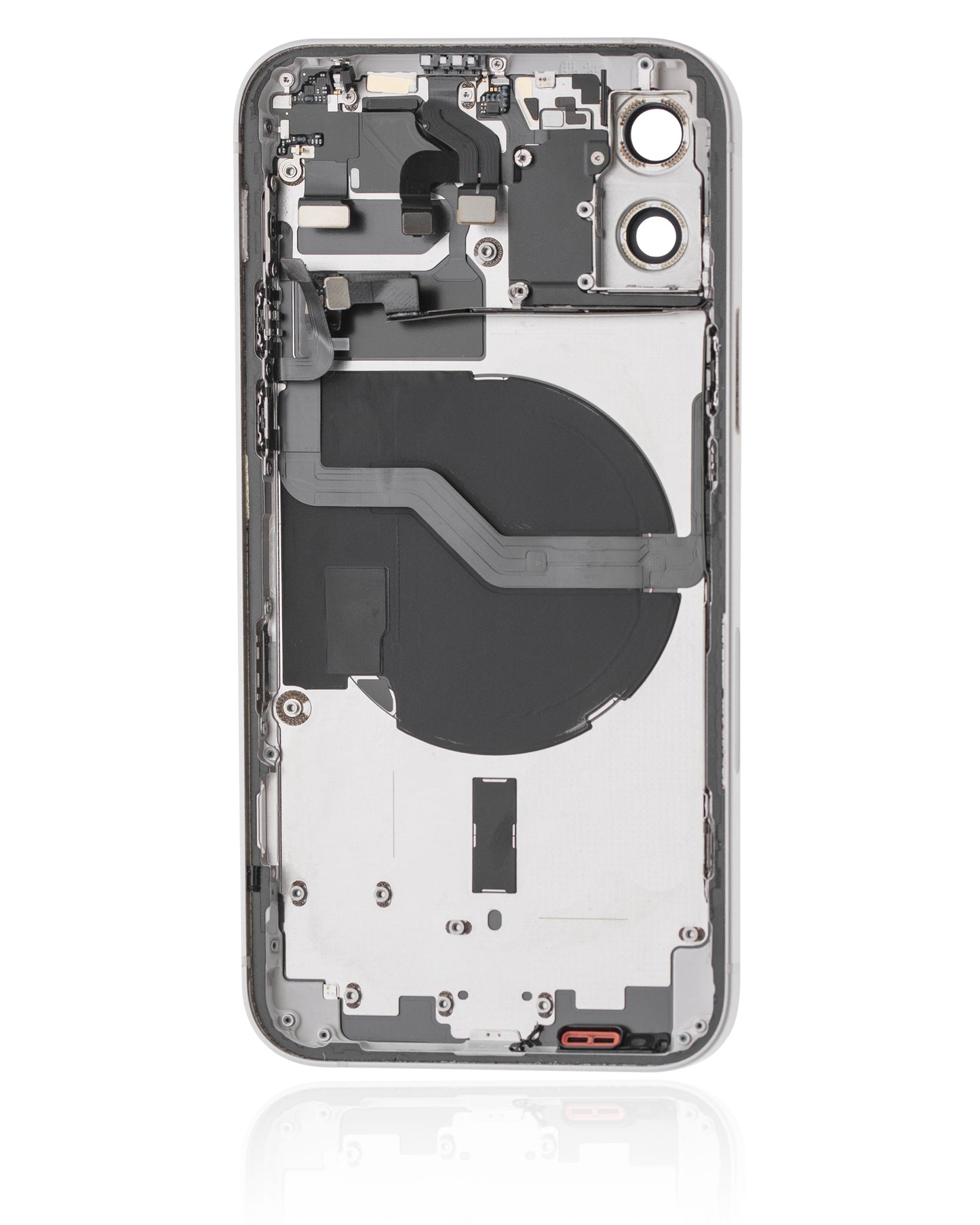Back Housing W/ Small Parts For iPhone 12 (US Version) (Used OEM Pull: Grade A) (White)